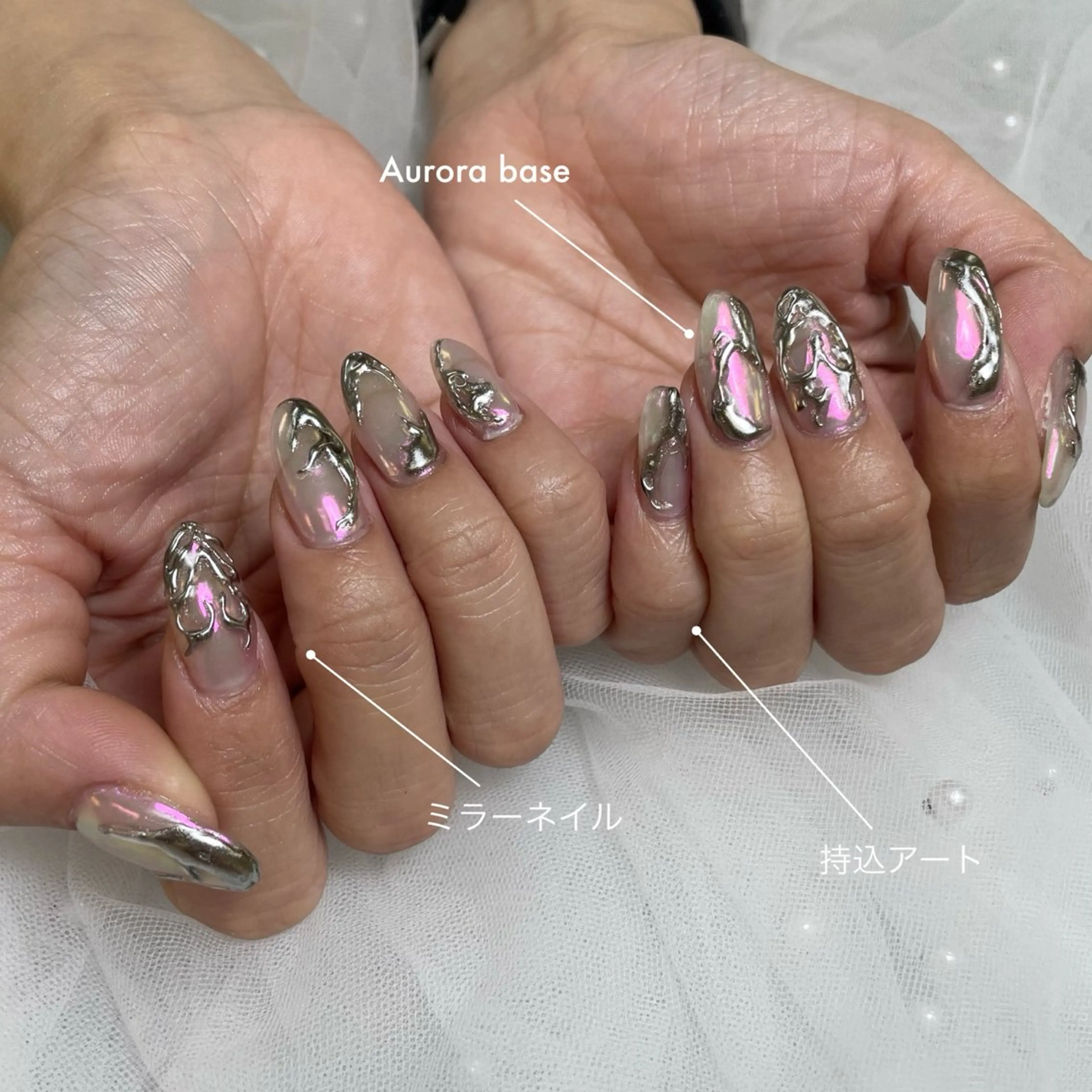 ネイル アートネイル 持ち込み ハンドネイル S LOUNGE NAIL所属・パーツたくさん🍓 SUMIのネイルデザイン