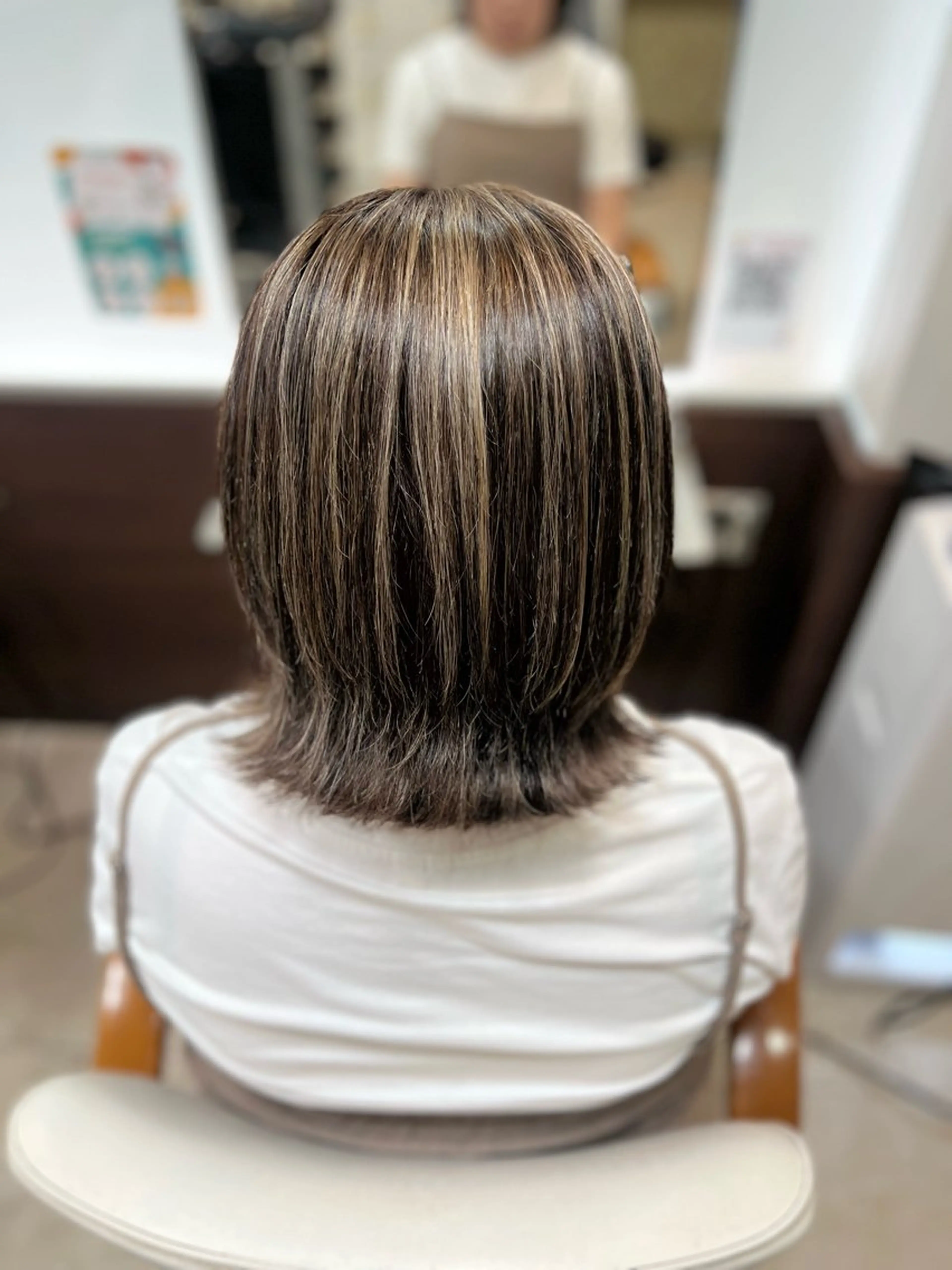 ミディアム Hair Make NEWYORK　稲荷町店所属・南部萌🍀縮毛矯正 ツヤ髪ストレートのヘアスタイル