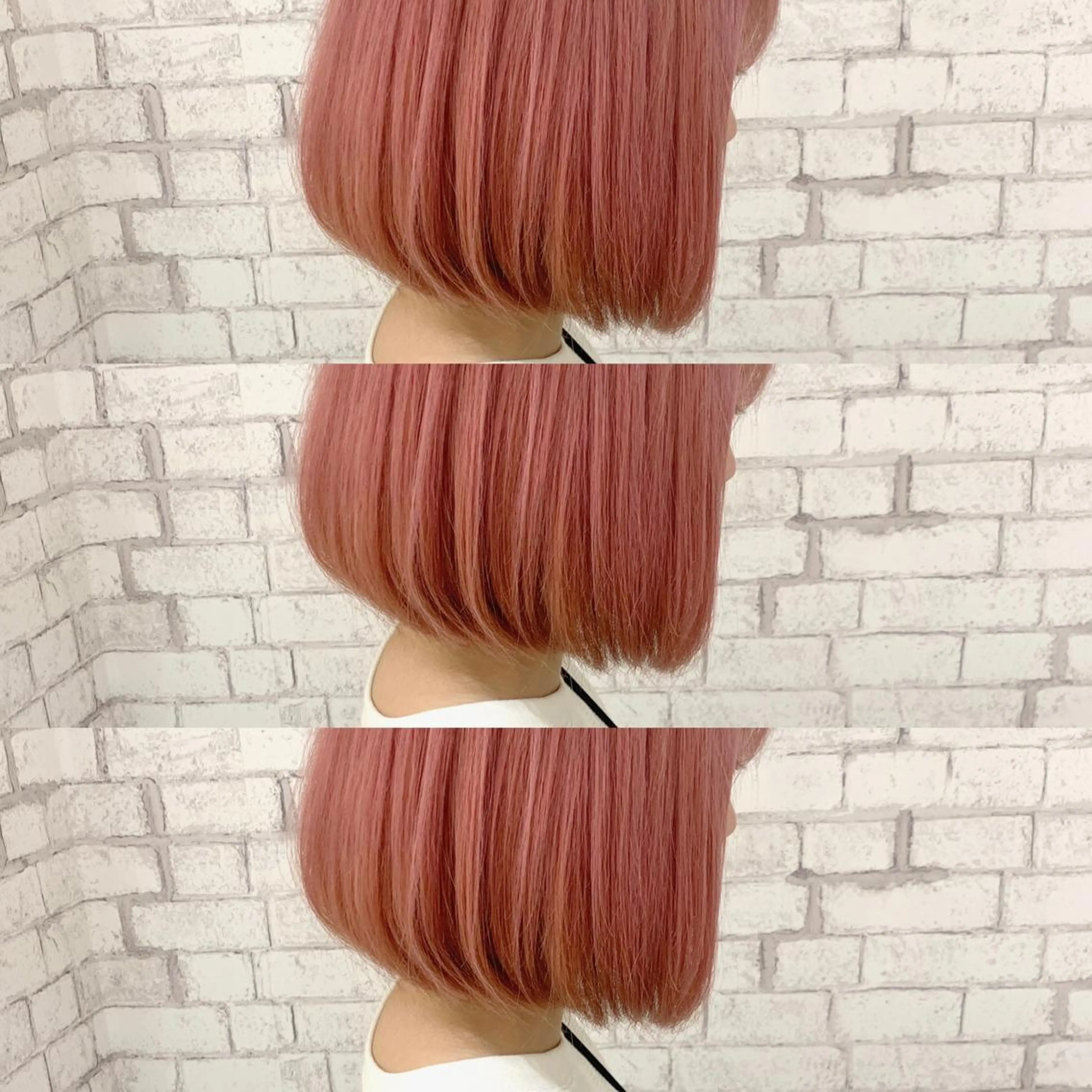 ショート カラー ベージュカラー ブリーチ 透明感カラー ピンクカラー ピンクベージュ ダメージレスカラー /透明感カラー 上長のヘアスタイル