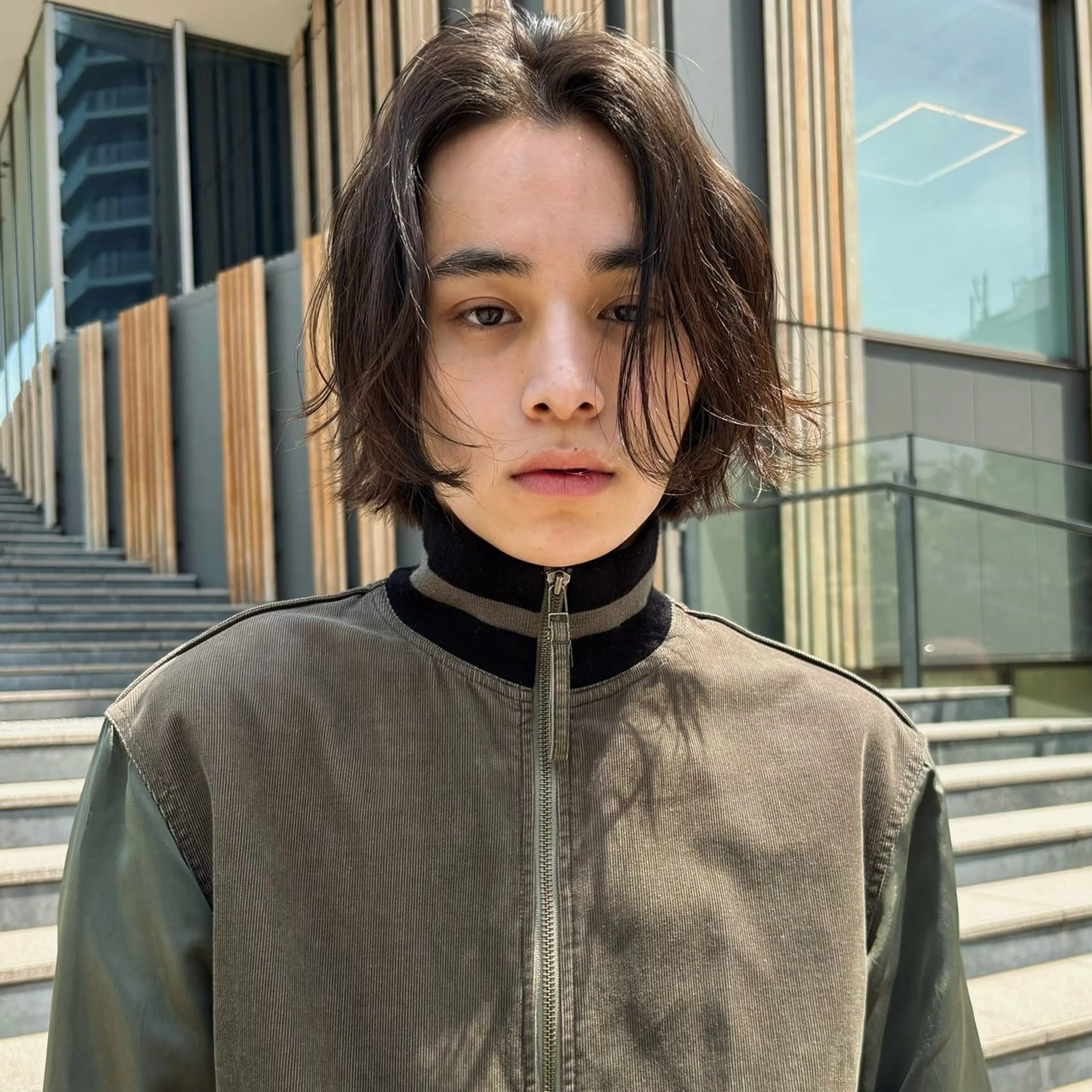 ミディアム メンズ ボブ 💈ishizuka seiji💈のヘアスタイル