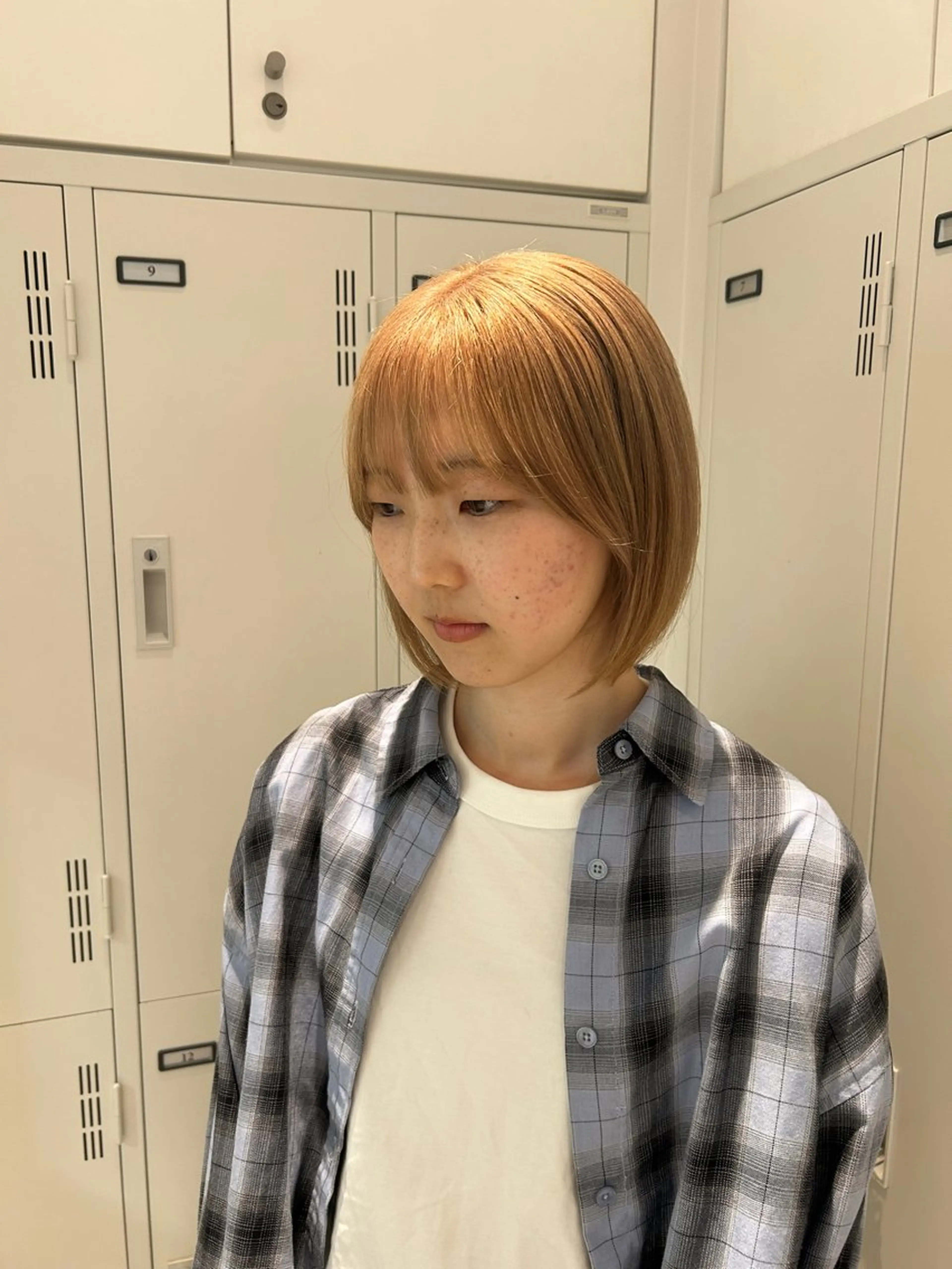 ショート カラー ブリーチ カット ヘアカラー ダブルカラー /透明感カラーRioのヘアスタイル
