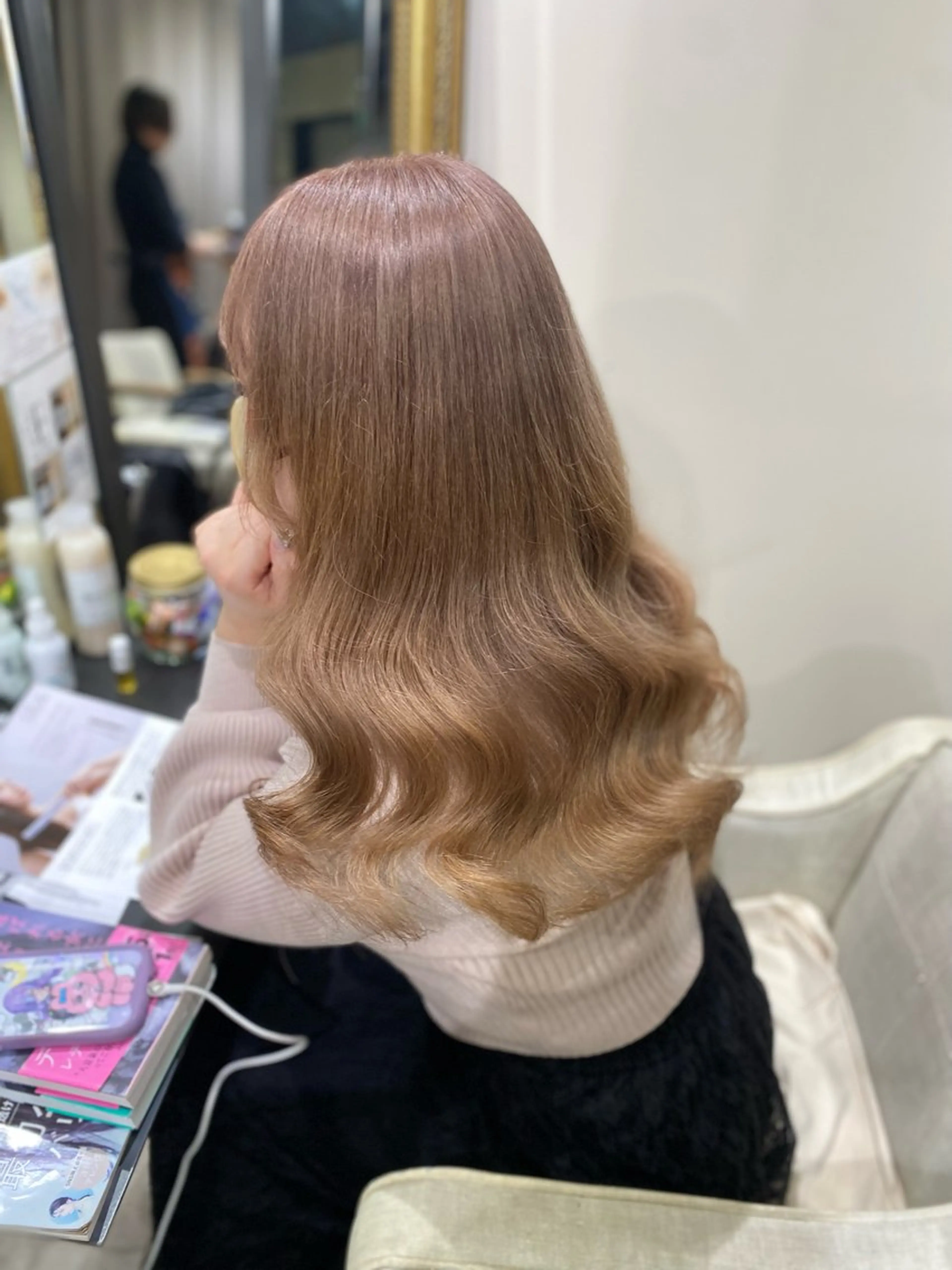 カラー ヘアカラー トリートメント ハイトーン✨艶髪💘 💘 AYANO💘のヘアスタイル