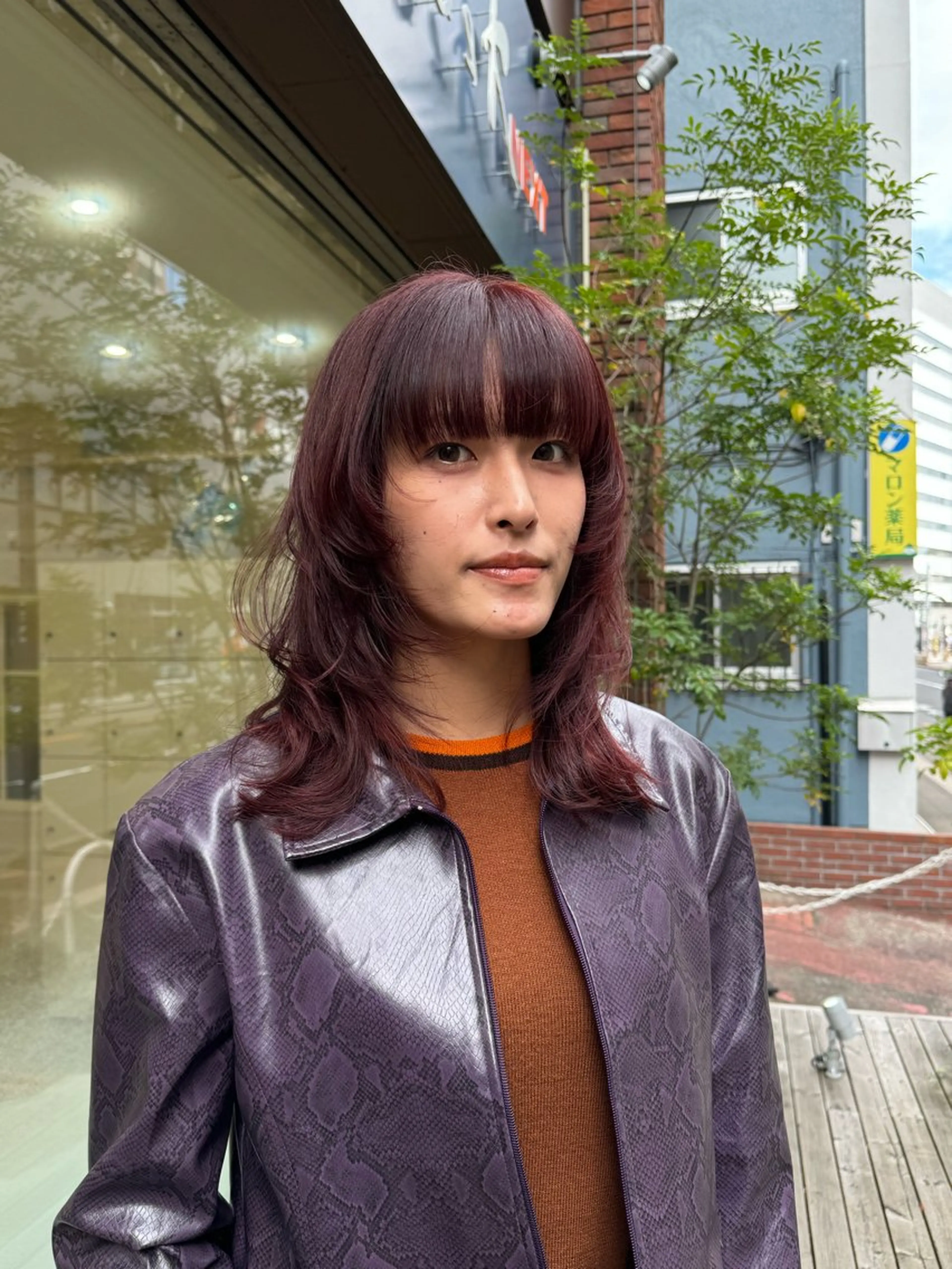 ミディアム カラー レイヤーカット カット ヘアカラー Seeknext // Rukaのヘアスタイル