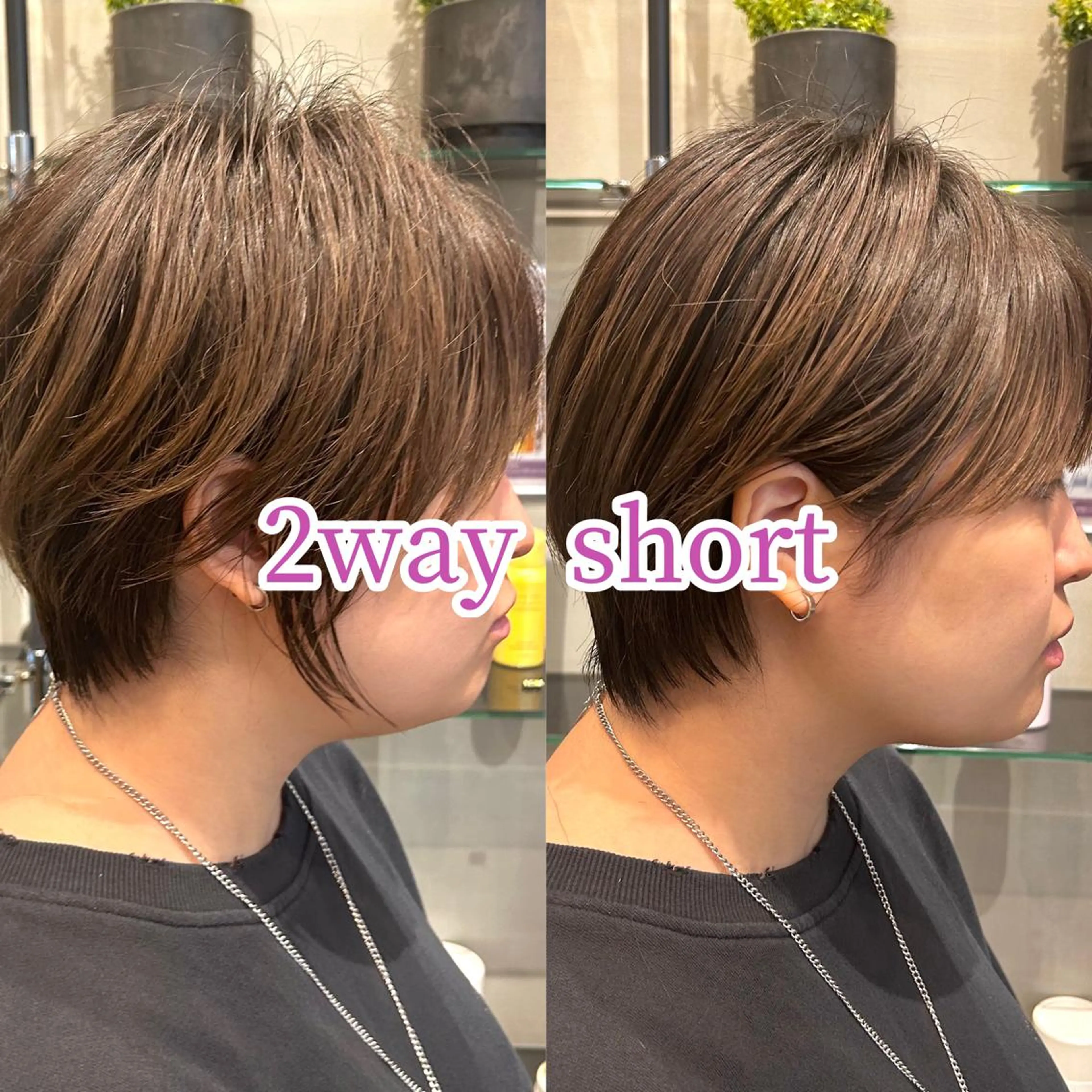 ショート ショートボブ ボブ ハイライト 髪質改善 韓国風ヘア 髪質改善 ANFINI所属・田中 励也 縮毛矯正 髪質改善のヘアスタイル