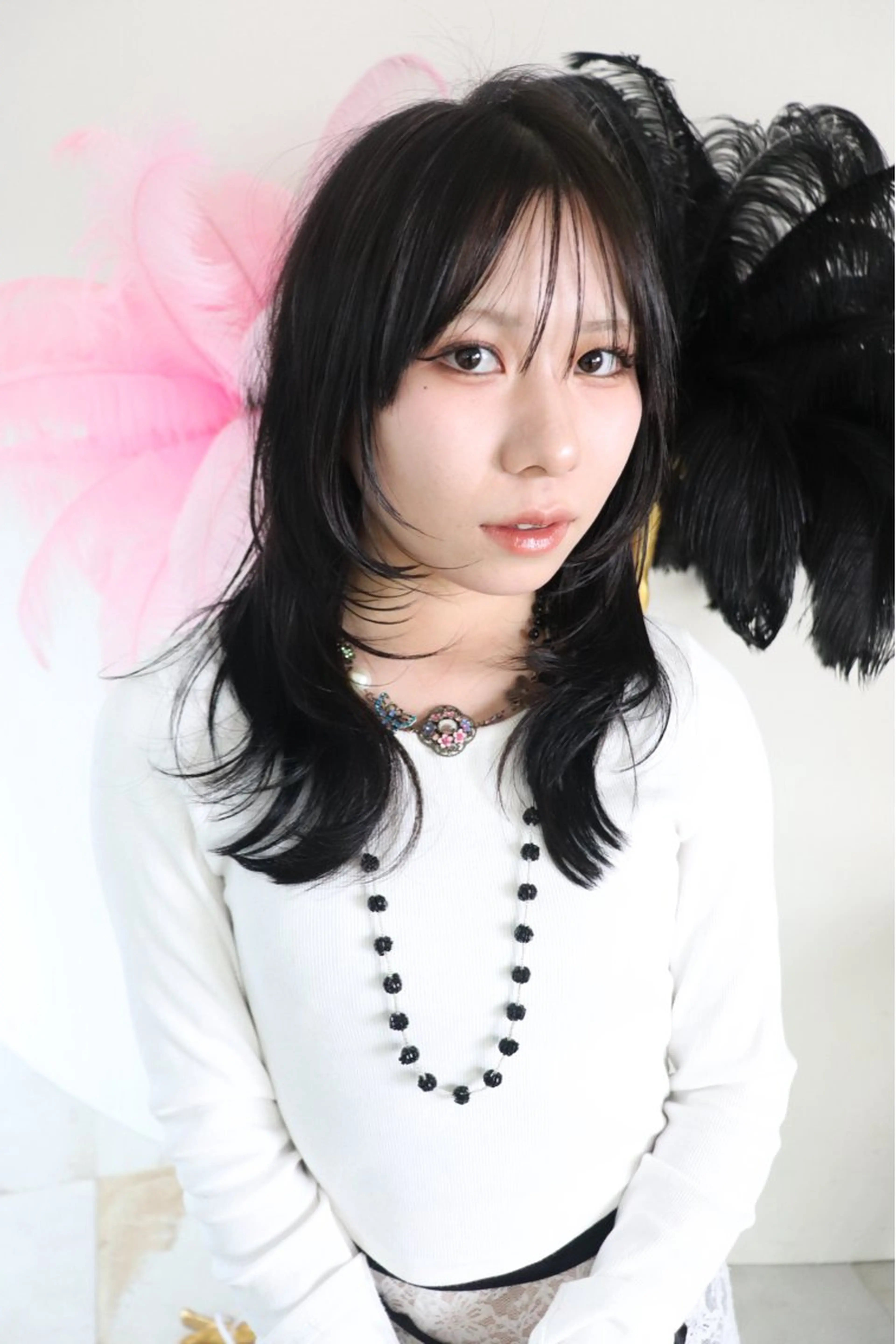 セミロング カラー ヘアアレンジ カット @kyoniyy KYONIのヘアスタイル