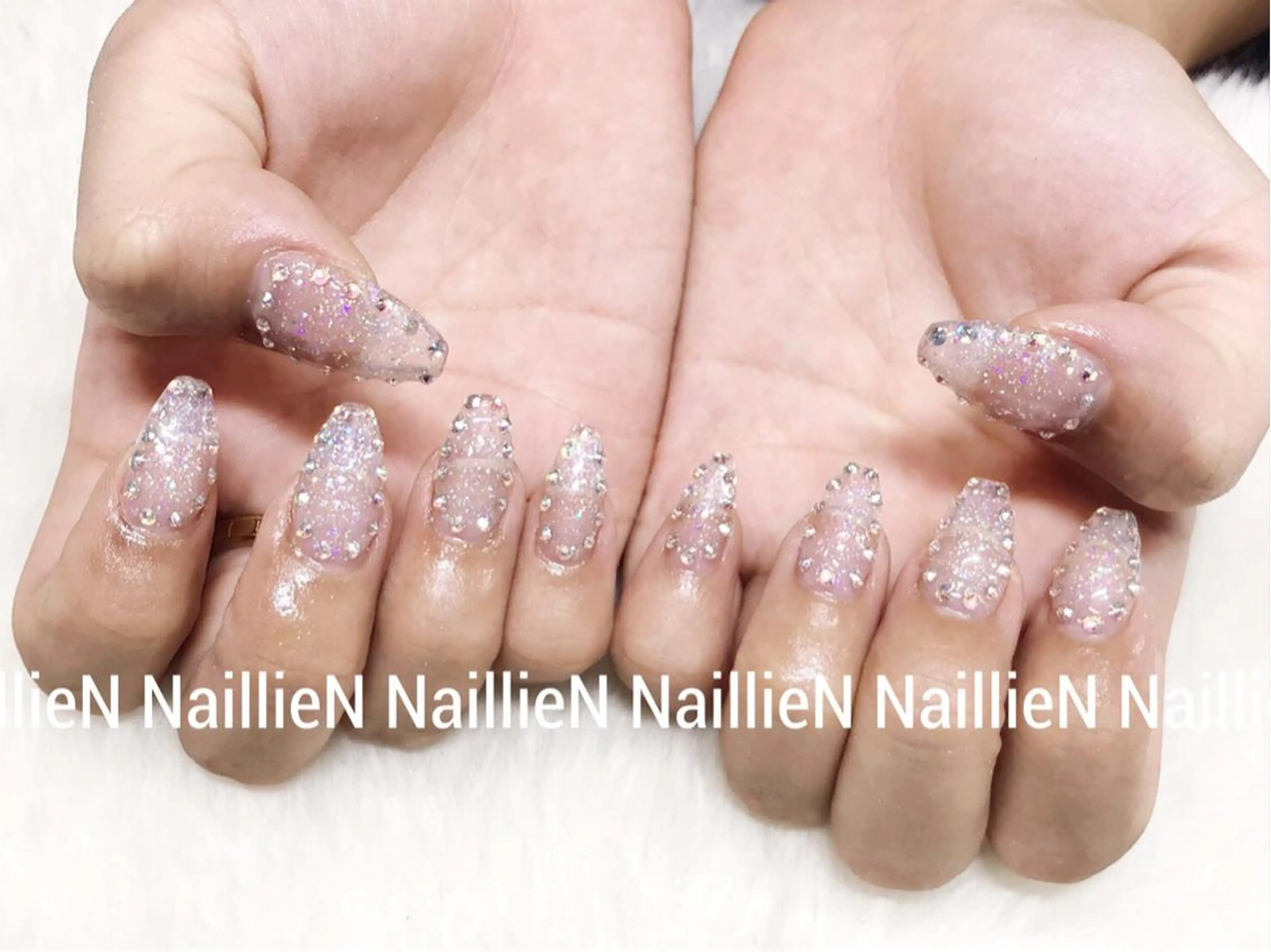 ネイル クリアネイル ラメ(グリッター) ハンドネイル Nail lieNのネイルデザイン