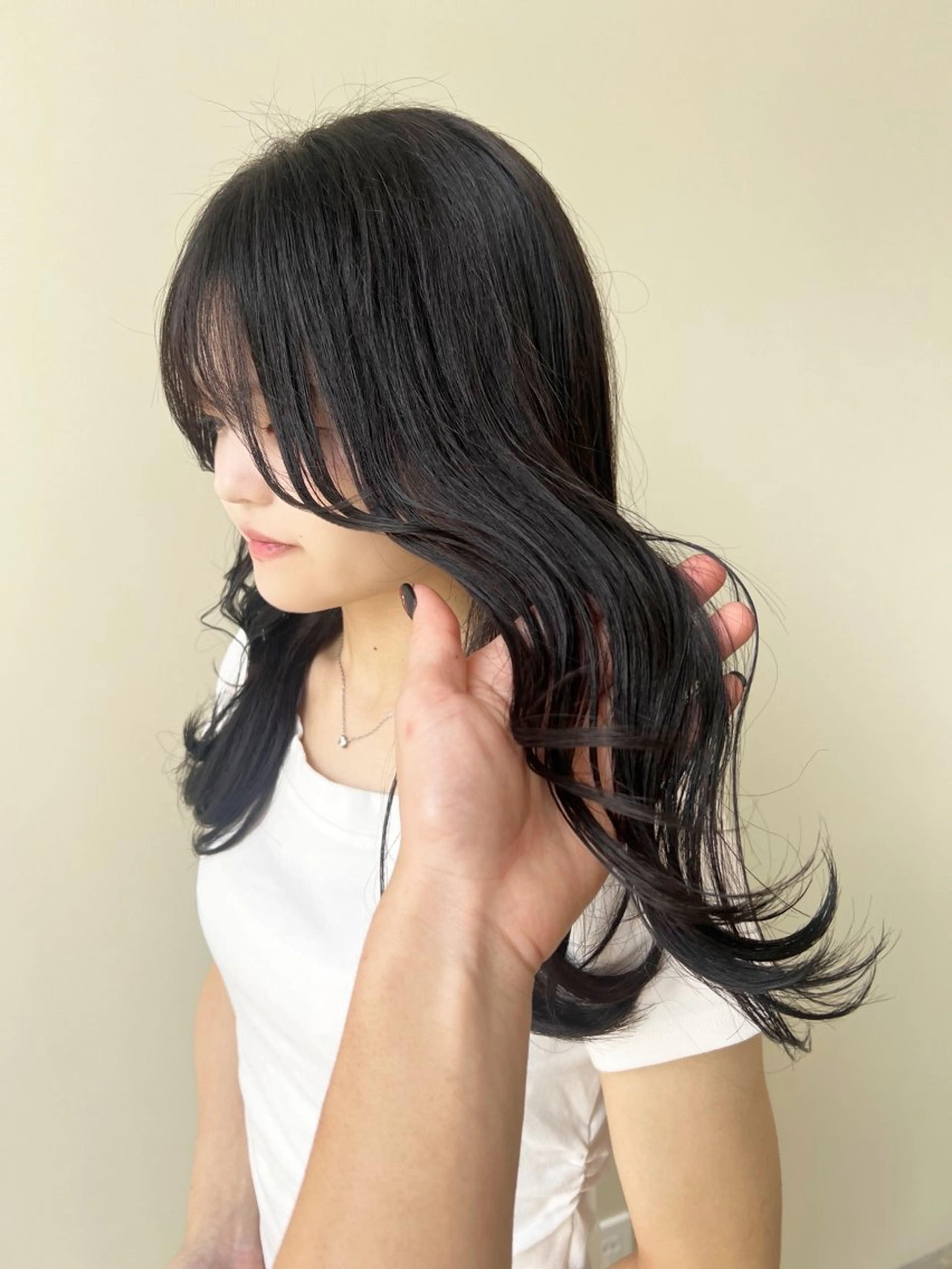 【🎃10月オススメ特別特価🎃】毛先整えcut✂️➕顔周りcut➕透明感color➕髪質改善2stepトリートメントの写真