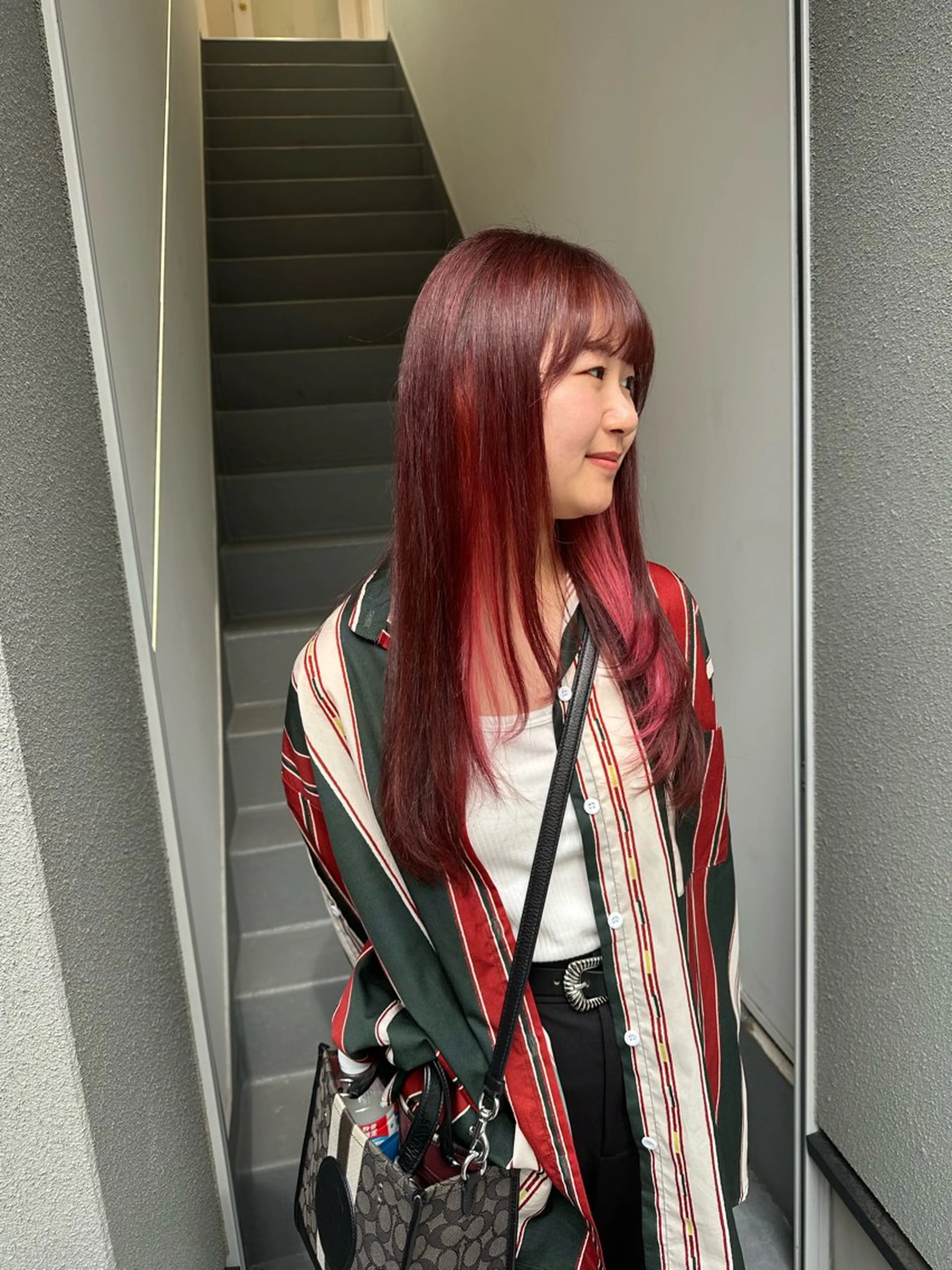 ロング カラー インナーカラー お洒落パーマ/ 艶カラー/michiのヘアスタイル