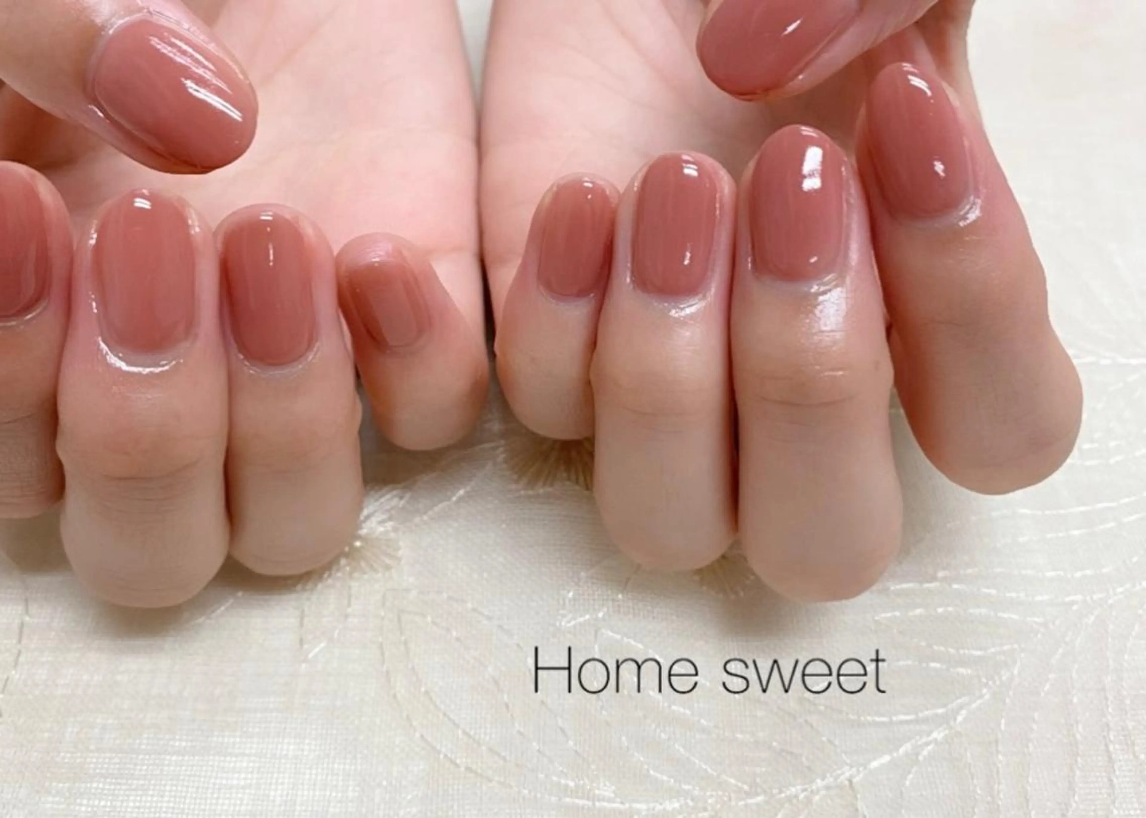 ネイル ピンク ハンドネイル ショートネイル. Home sweetのネイルデザイン