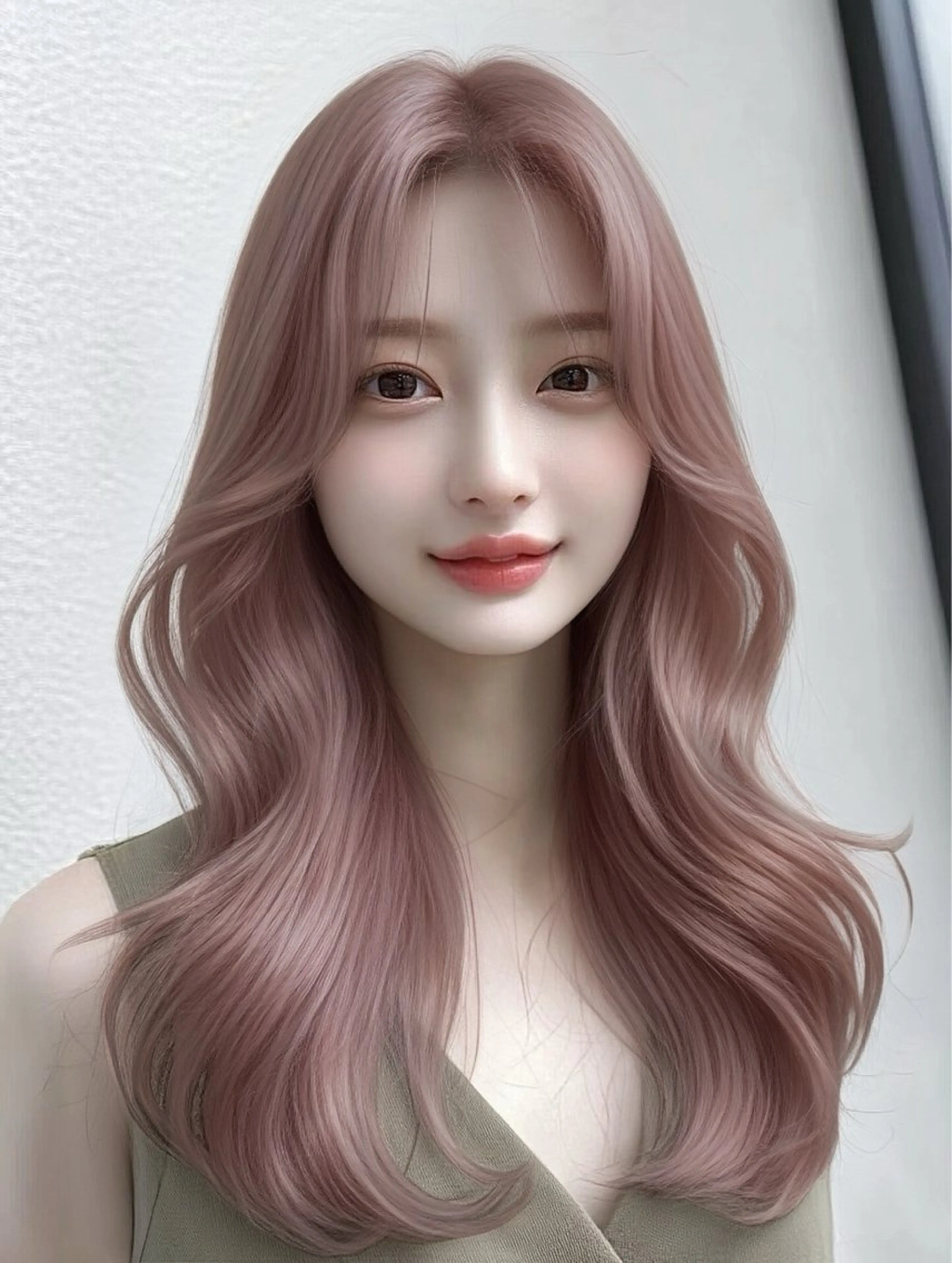 ロング ヘアカラー 透明感カラー × ハイトーン さきのヘアスタイル