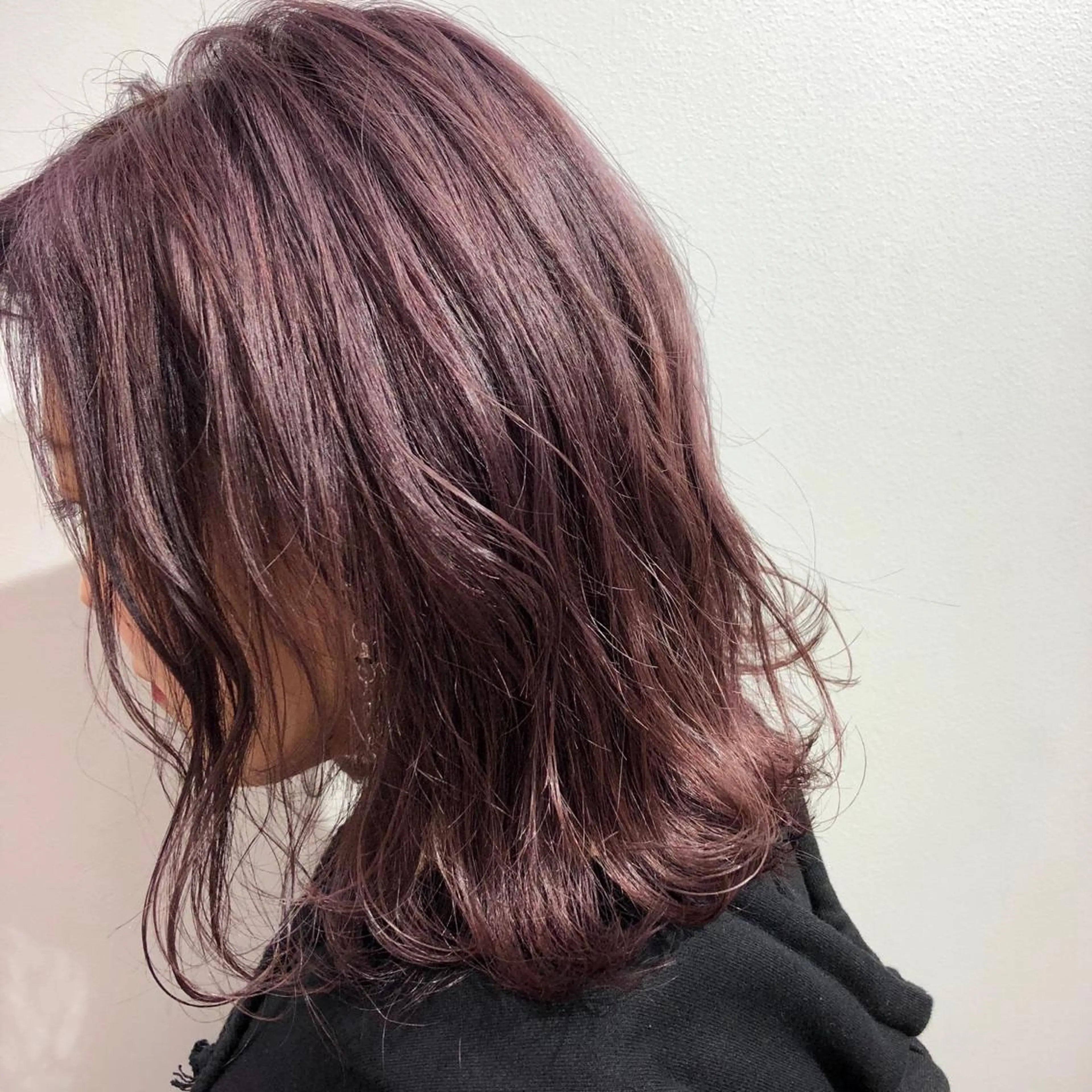 ミディアム カラー パーマ ヘアアレンジ 山本 千尋のヘアスタイル