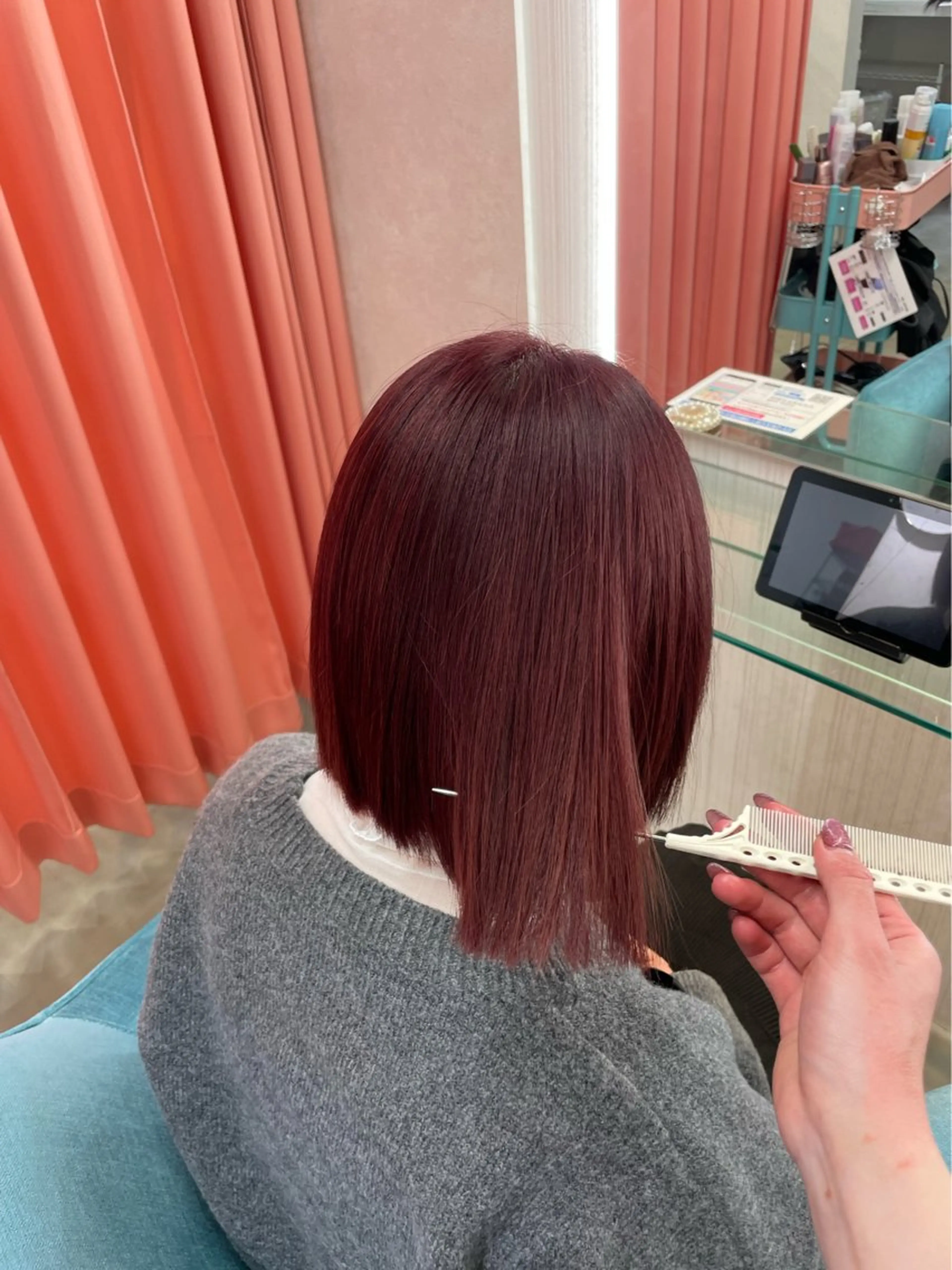 ショート ヘアカラー 安井まゆ _Box mico.のヘアスタイル