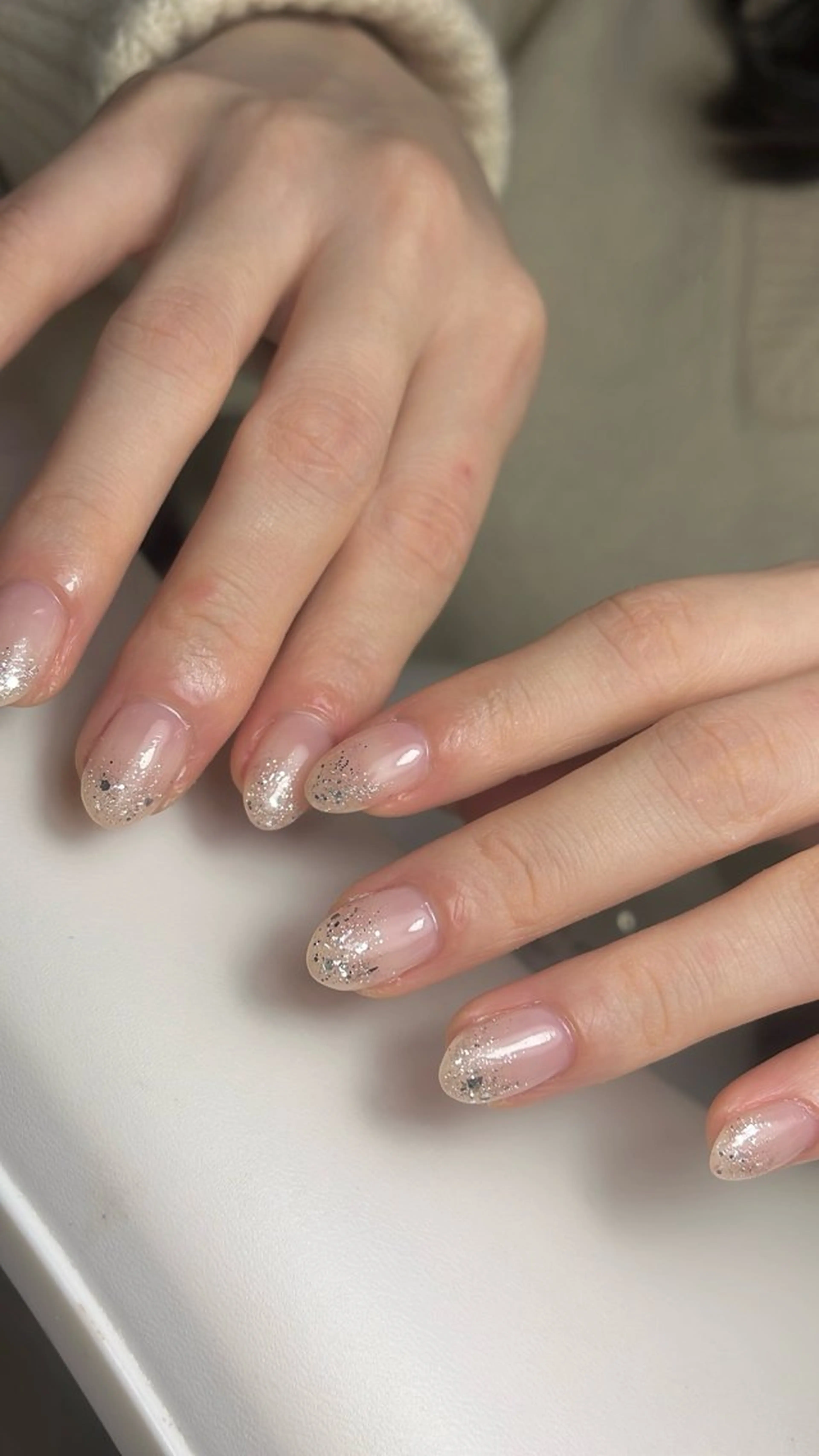 ネイル フラッシュネイル ラメ(グリッター) ラメグラデーション マグネットネイル ニュアンスネイル ハンドネイル SAKU  nail[サクネイル]所属・SAKU nail 作島茜のネイルデザイン