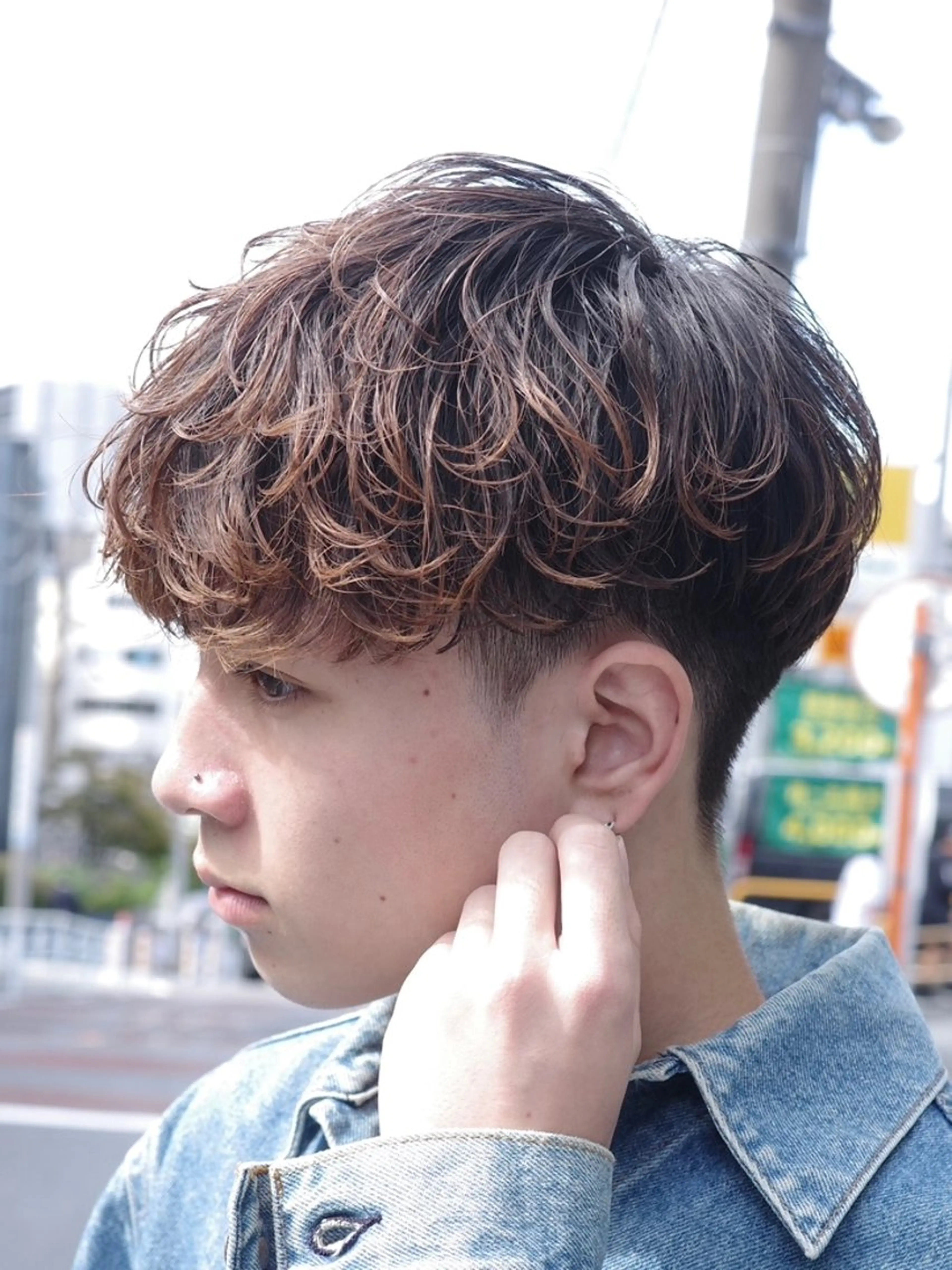 パーマ メンズ カット パーマ トリートメント 当日予約⭕️ fifth渋谷太田のヘアスタイル
