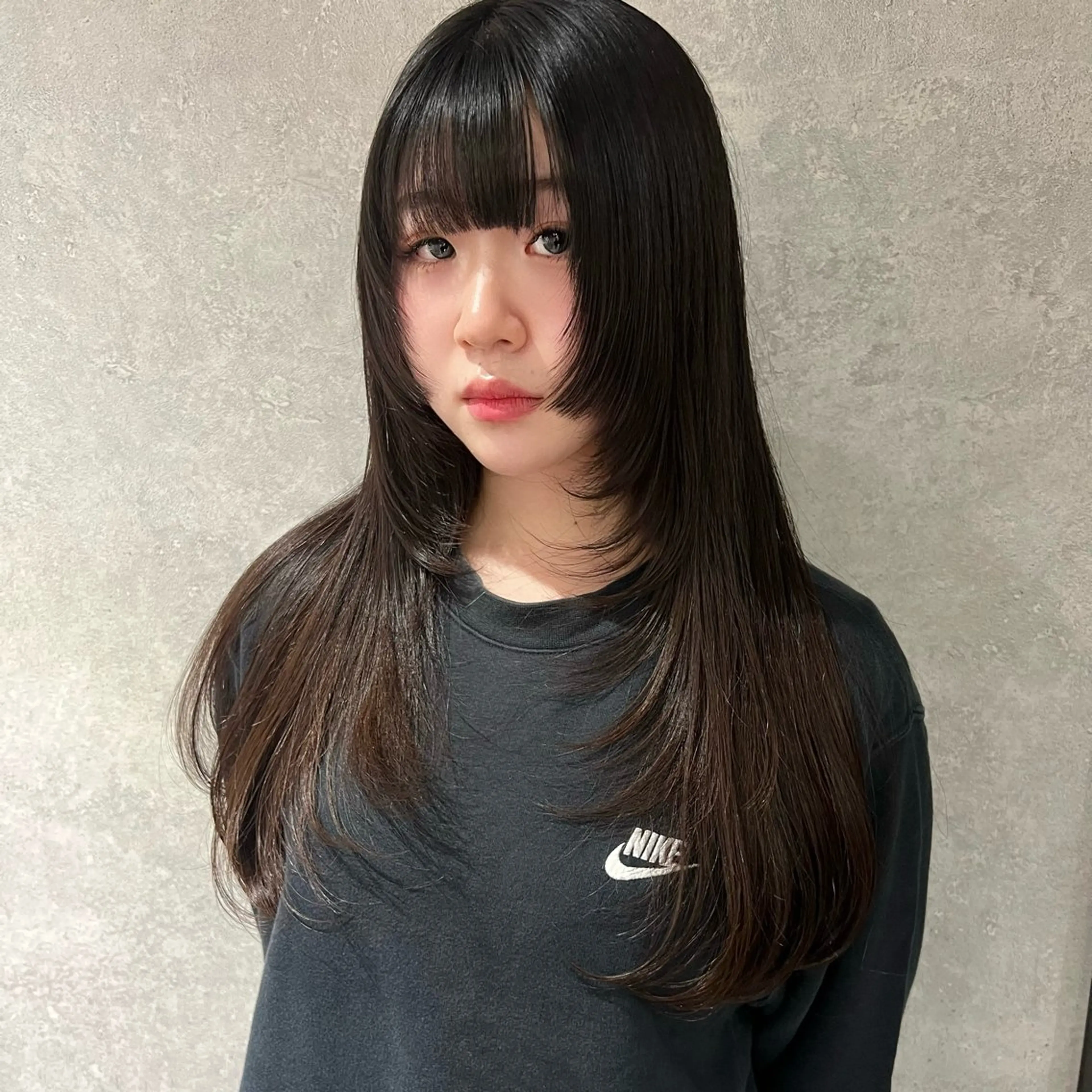 ロング 姫カット レイヤーカット シャギー カット AI TOKYO　S所属・mizuki 【韓国レイヤー】のヘアスタイル