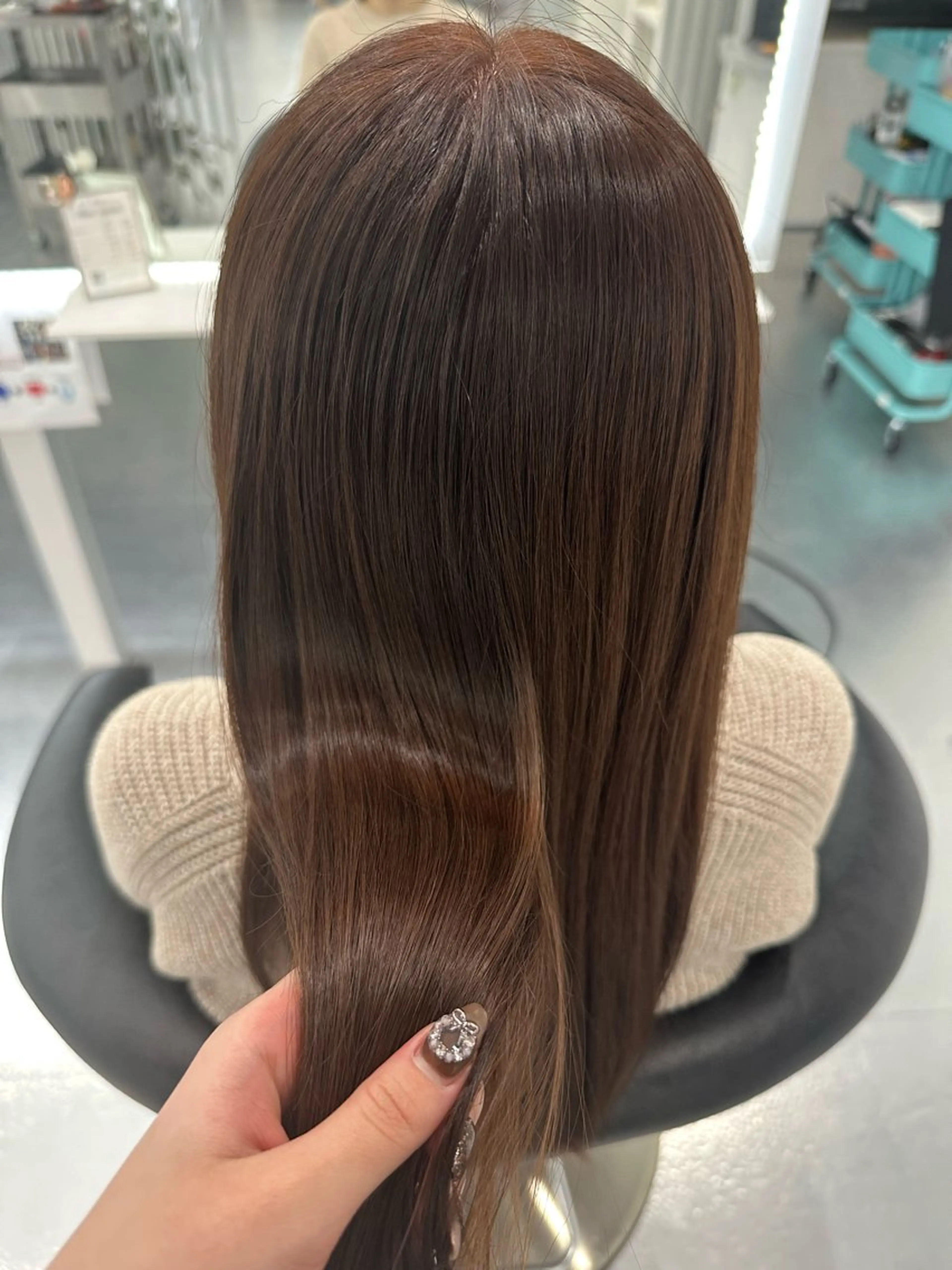 ロング ピンクブラウン Tsugumi .nのヘアスタイル