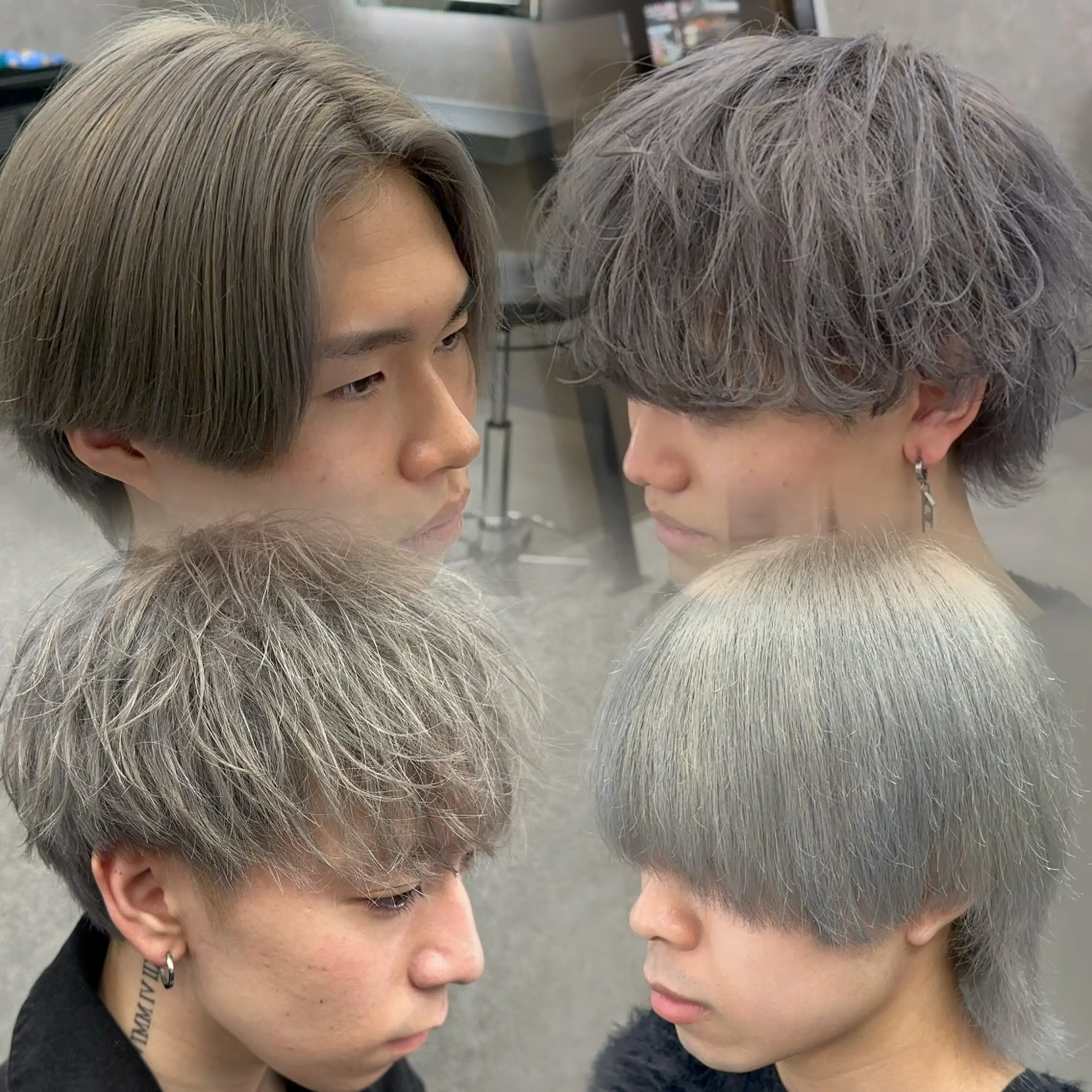 カラー パーマ メンズ シルバー カット ヘアカラー 札幌メンズヘア指名 No.1光👑👑のヘアスタイル