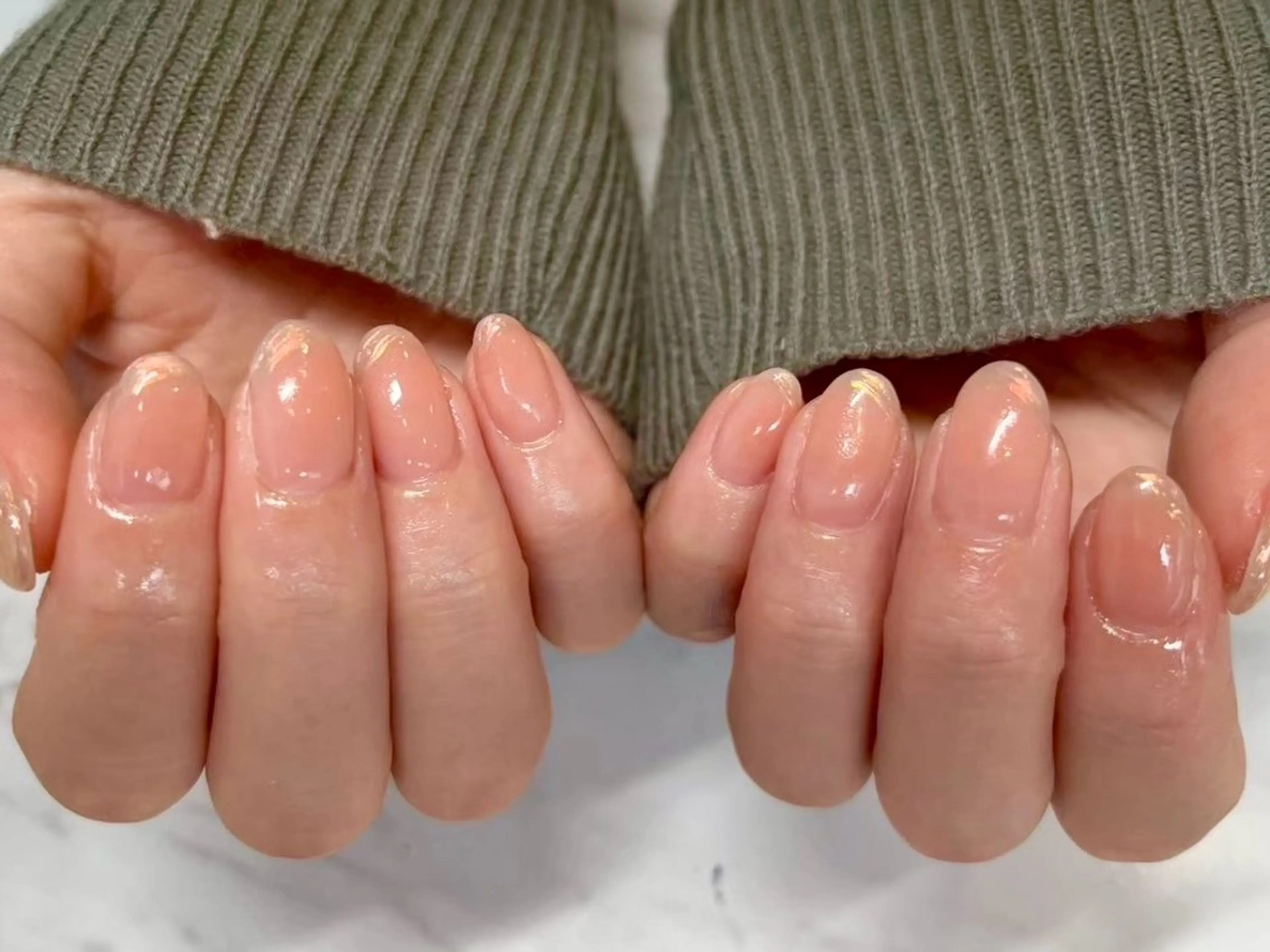 ネイル オーロラネイル フレンチネイル Ayano ♡のネイルデザイン