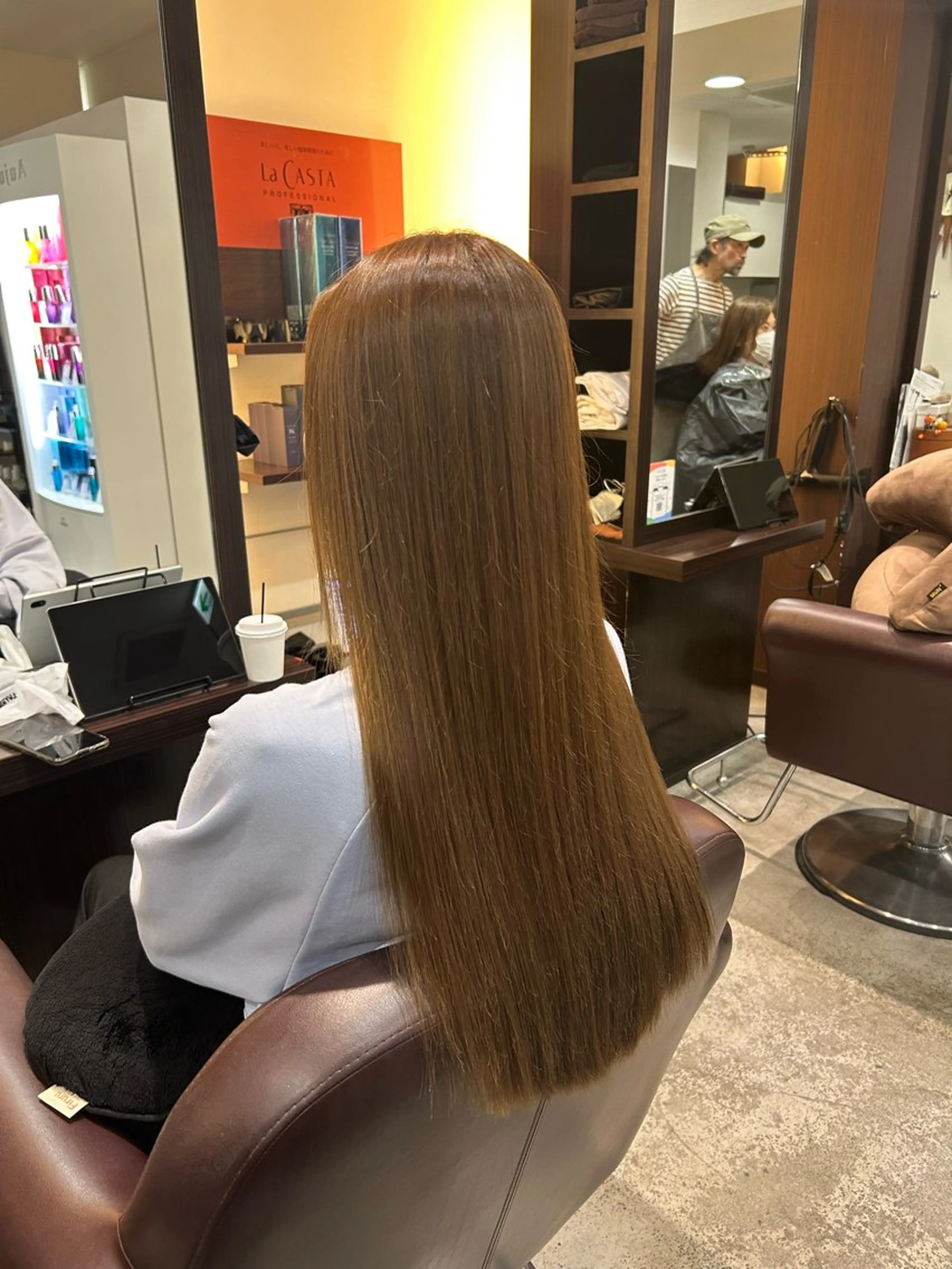 ロング カラー ベージュカラー グレージュ オリーブグレージュ オリーブグレー トリートメント ヘアカラー ヘッドスパ 坂本奈都美 🎀のヘアスタイル