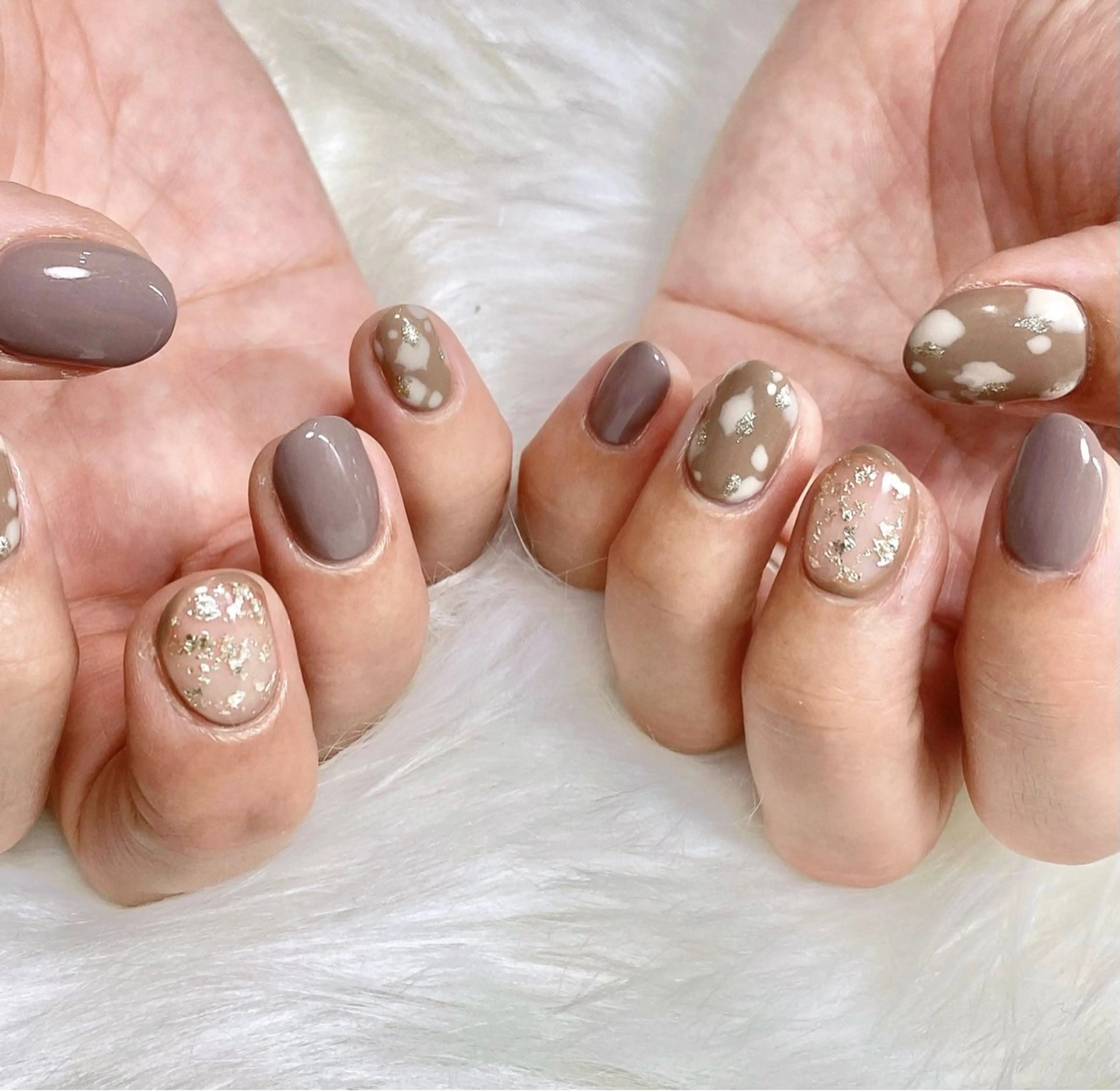 ミディアム ハンドネイル cattleya nailのネイルデザイン