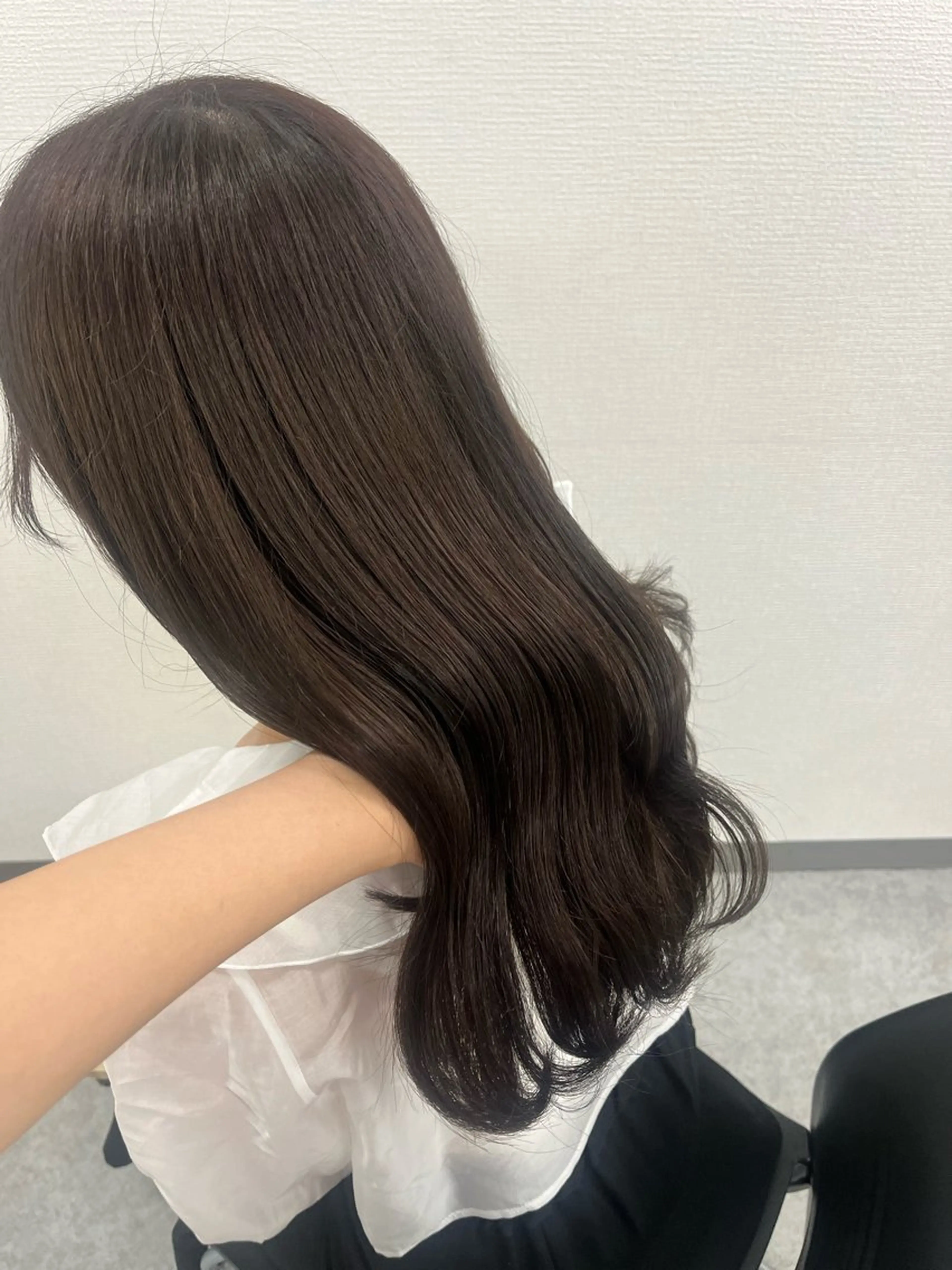 ロング カラー 韓国風ヘア カット ヘアカラー 大人上品ベージュ 🎀HARUNAのヘアスタイル