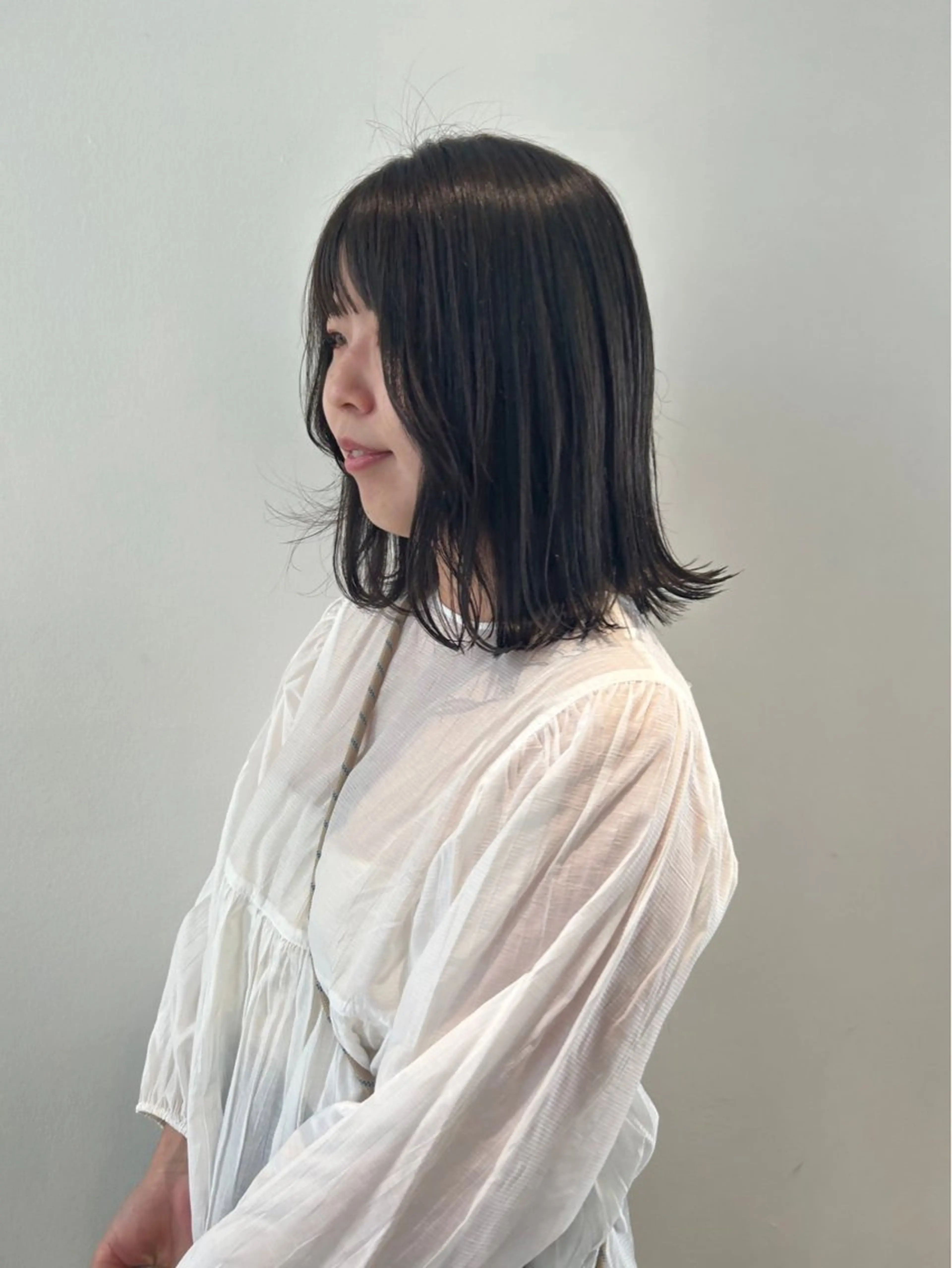 セミロング ヘアカラー SITEN 淀屋橋 /肥後橋きべひろまさのマツエク・マツパデザイン