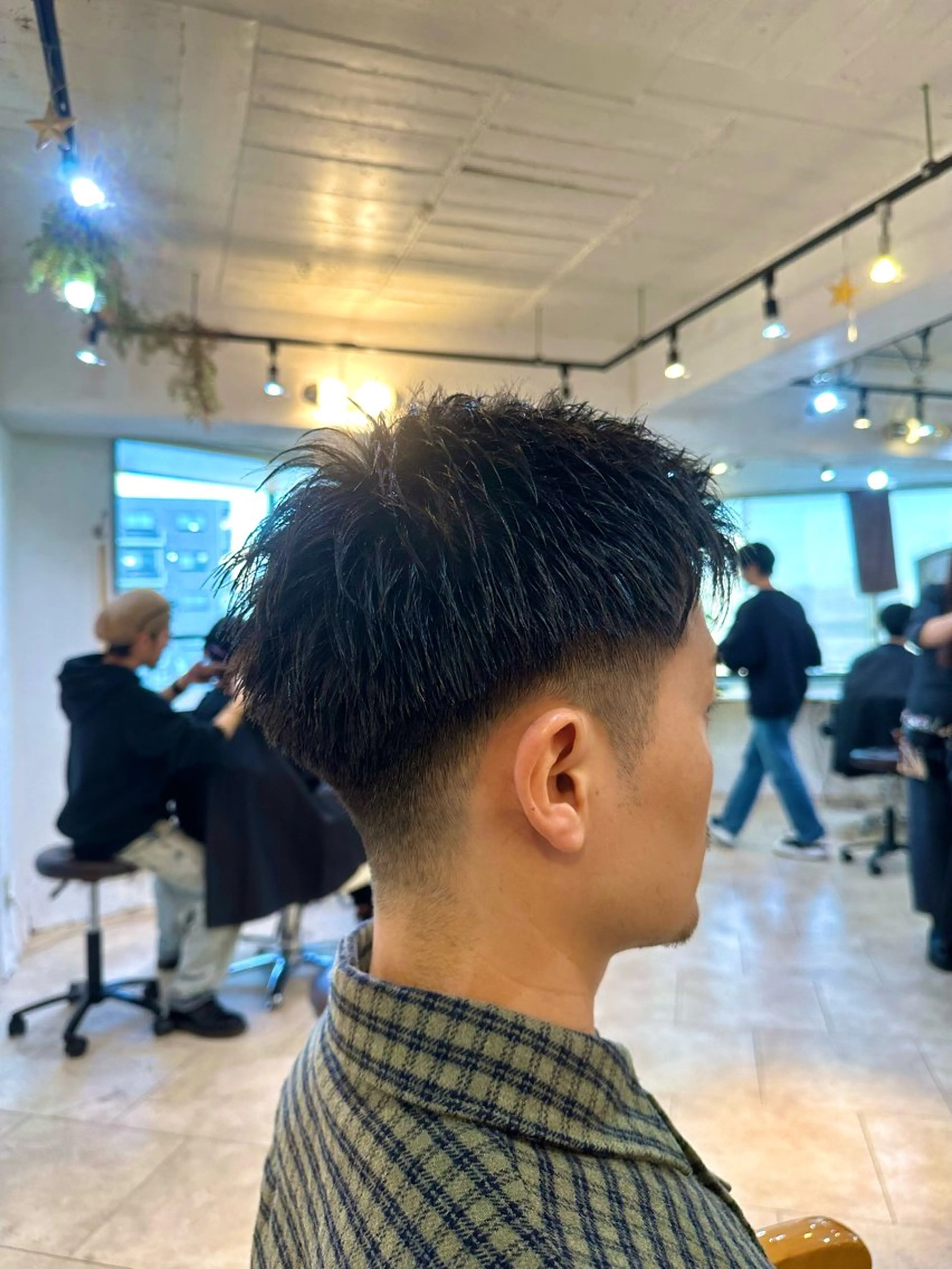 ショート メンズ スパイキー/ ピンパーマ/緑川雄也のヘアスタイル