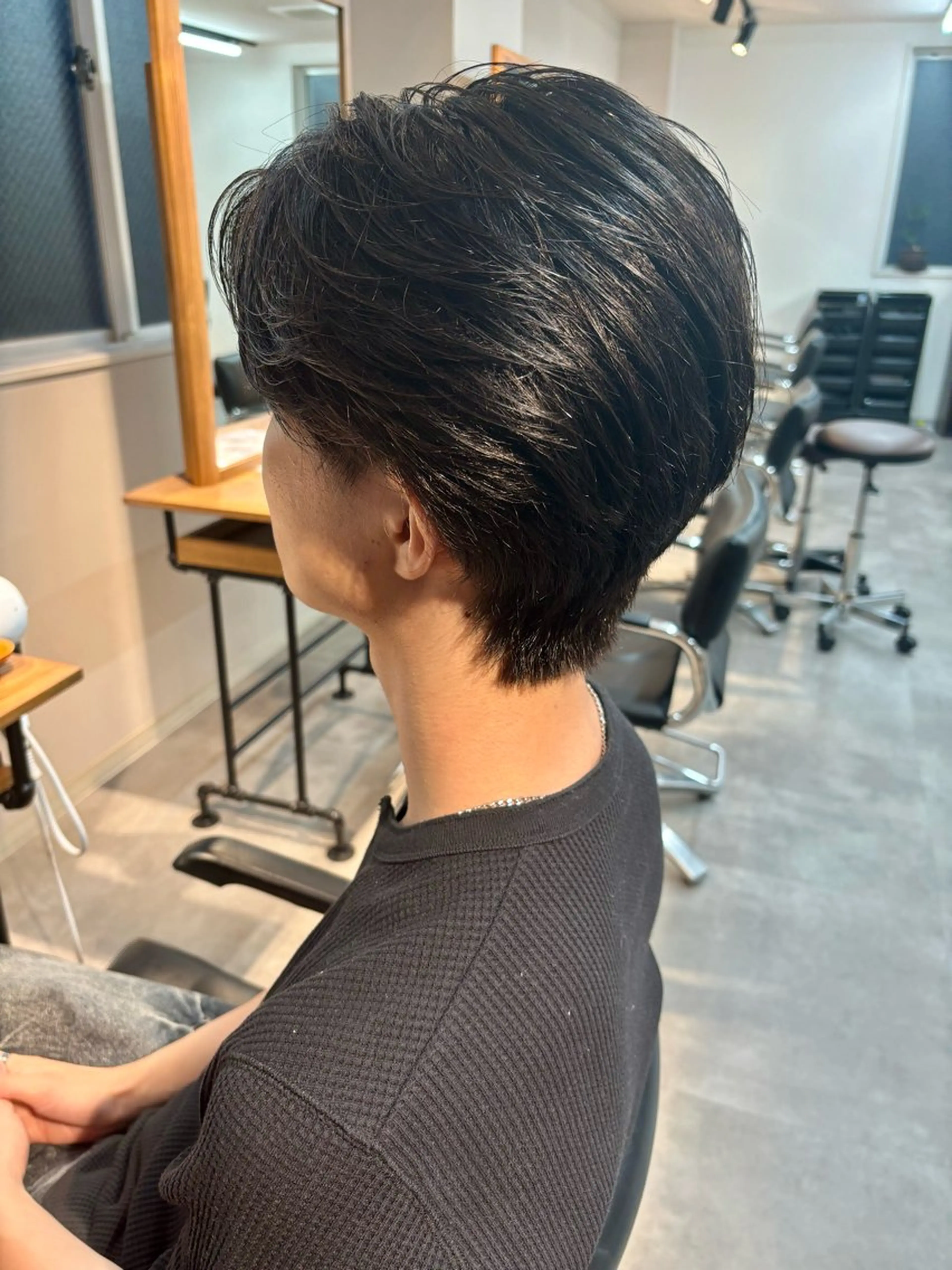 メンズ センターパート カット 関/ニュアンスパーマ メンズカット/千葉駅のヘアスタイル
