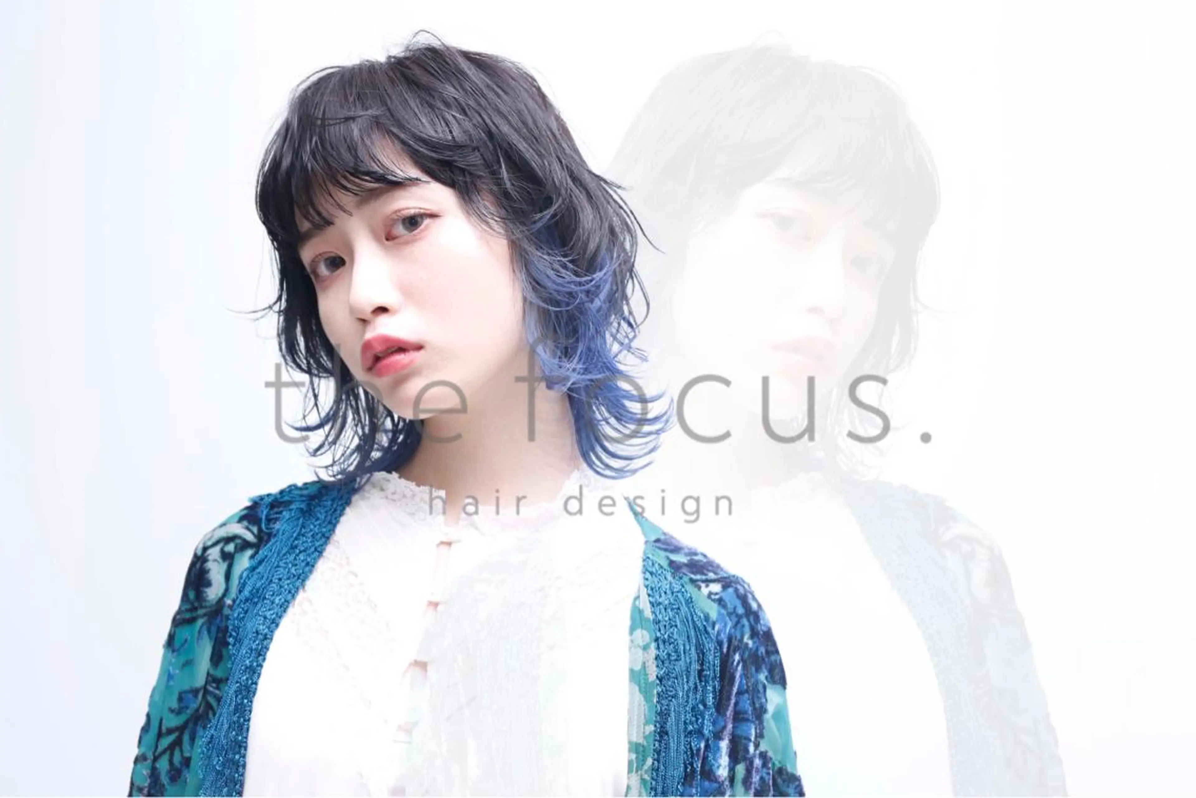 ミディアム カラー デザインカラー ill.所属・ill［イル］大須 ダブルカラー髪質改善のヘアスタイル