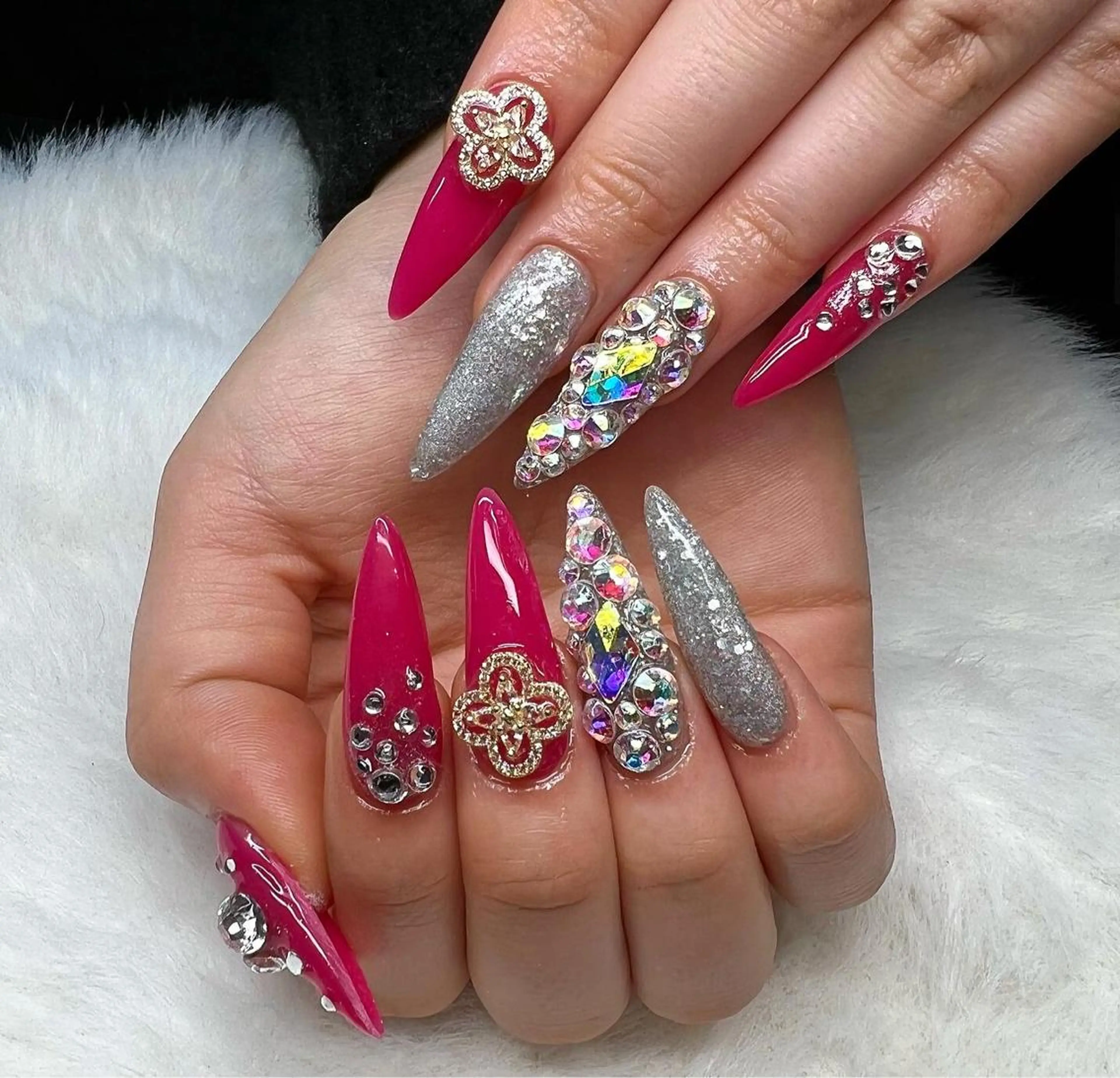 ロング ネイル ハンドネイル nail salon azuのネイルデザイン