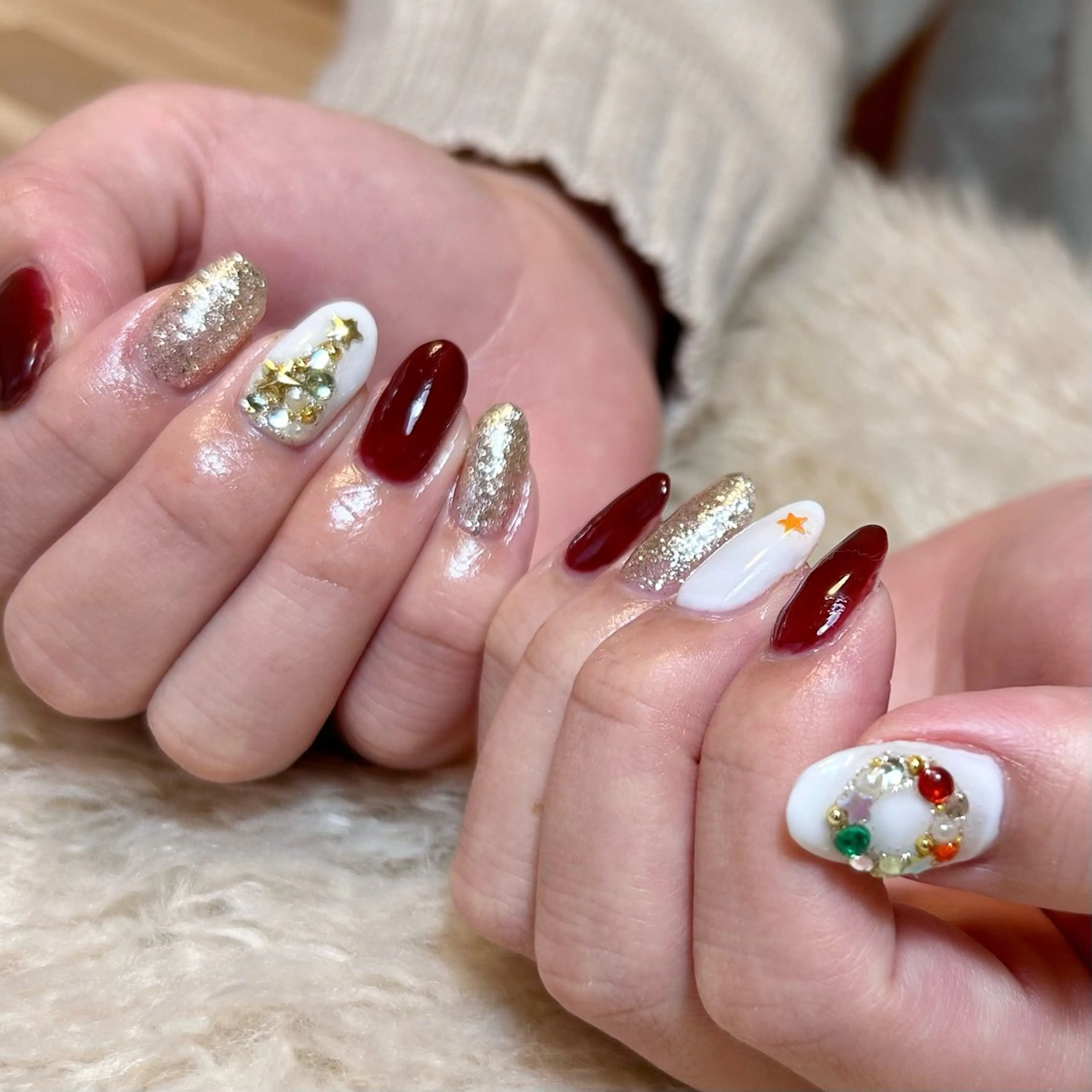 ネイル 冬ネイル クリスマス nailsalon kiii'sのネイルデザイン