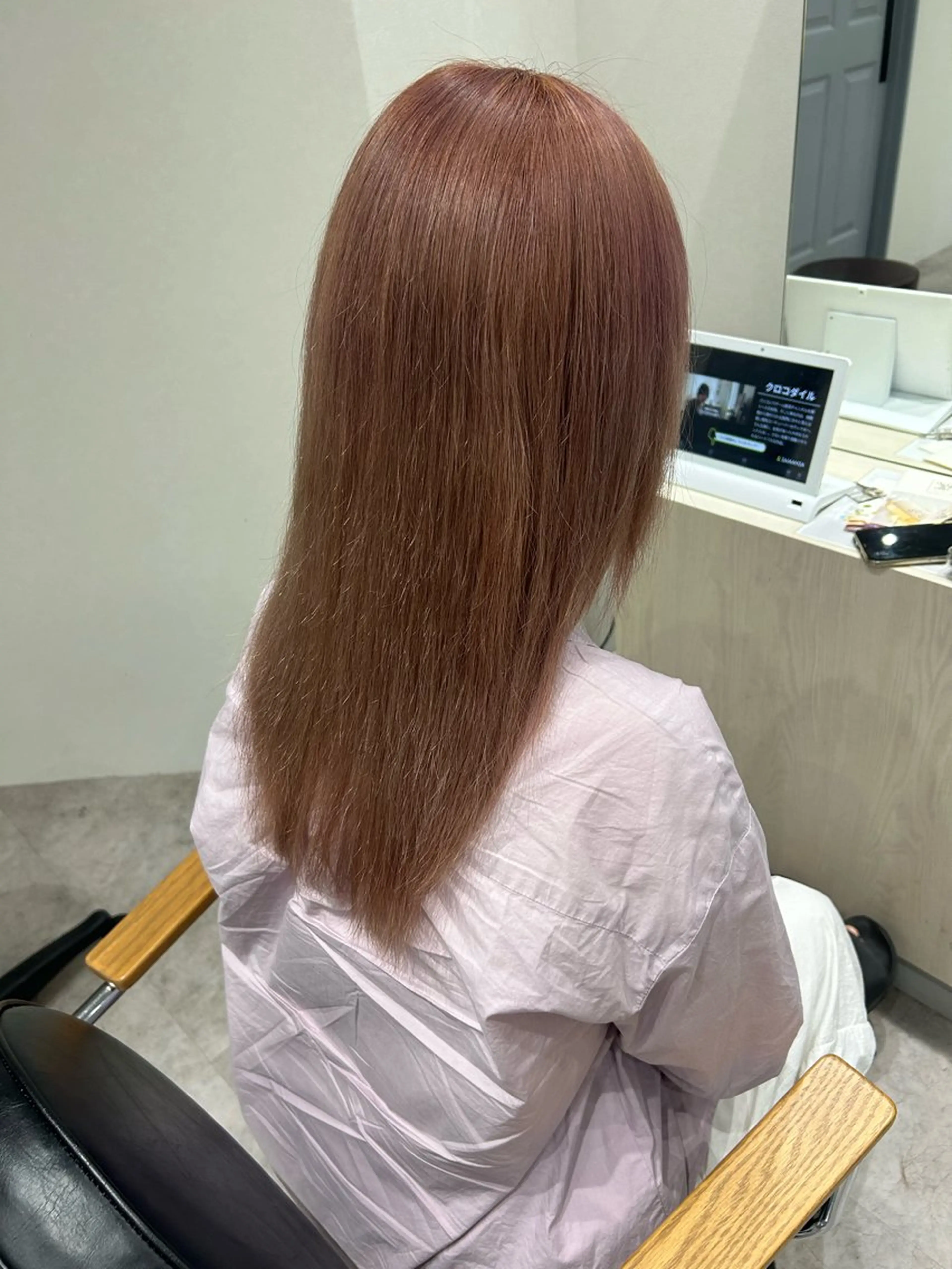 ミディアム カラー ヘアアレンジ ブリーチ カット ヘアカラー ボブ /ニュアンス/ satomi🧸💖のヘアスタイル