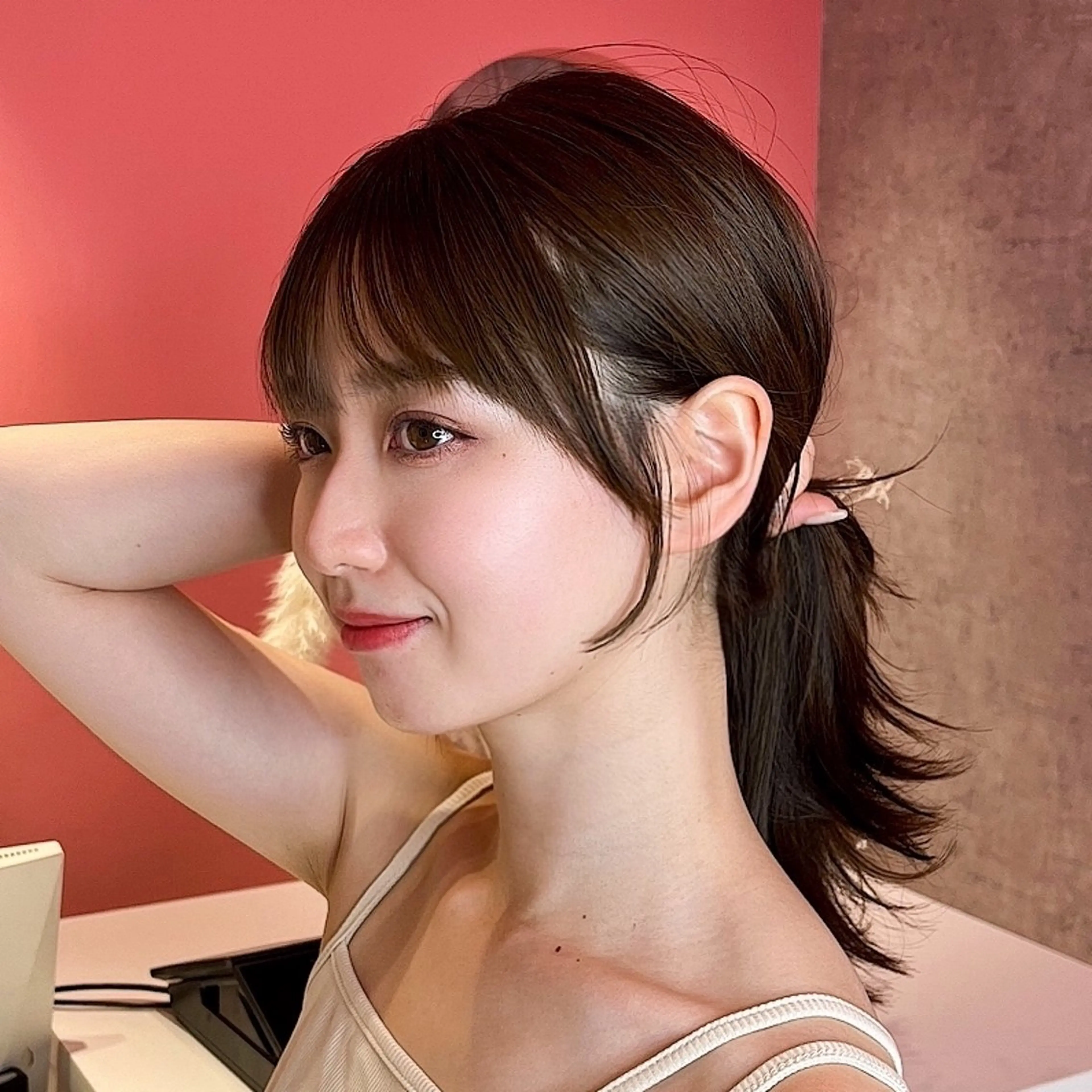 ロング カラー 山崎/ボブ縮毛矯正 レイヤー髪質改善のヘアスタイル