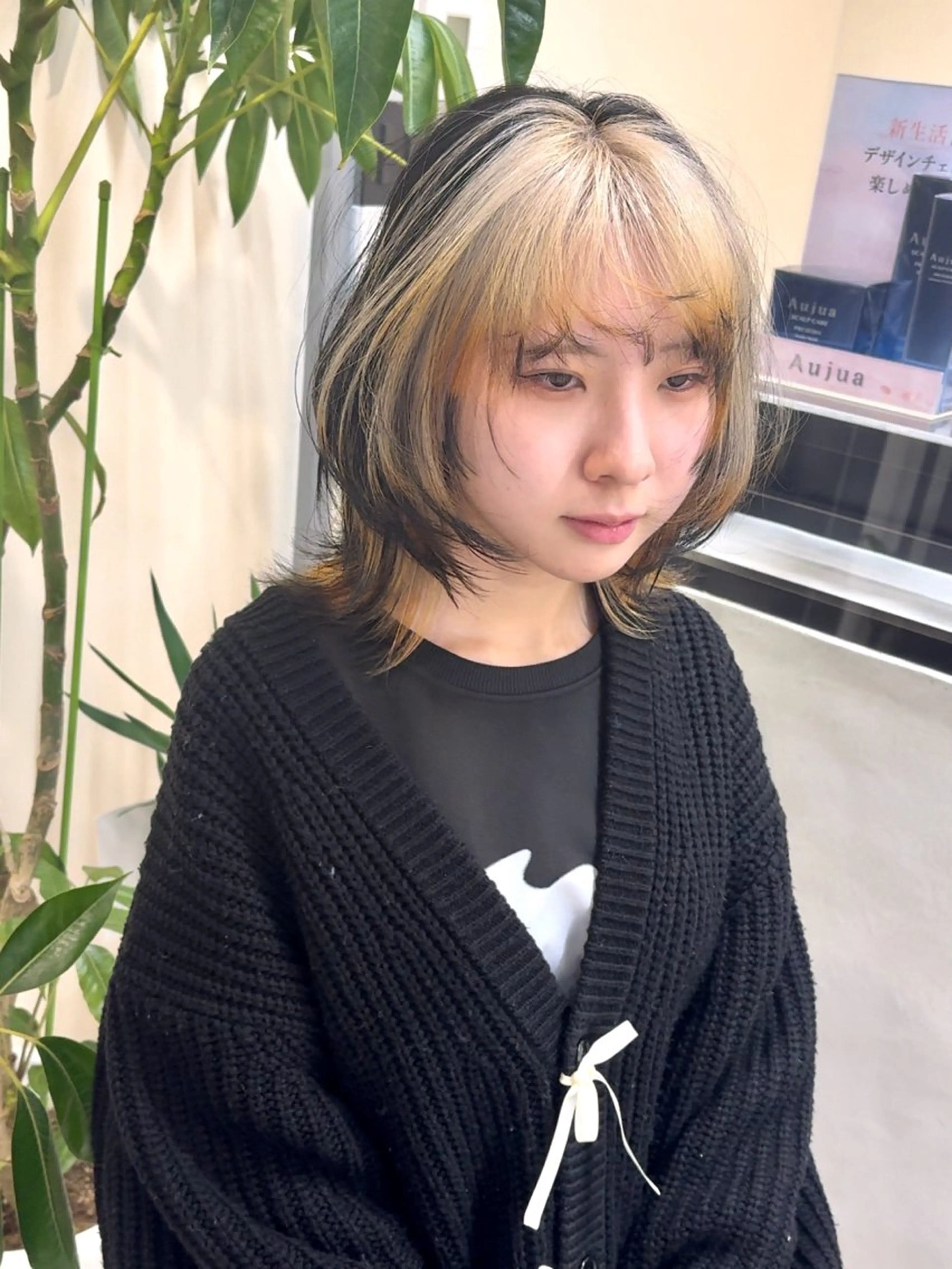 ショート ウルフカット レイヤー×縮毛矯正 深見 拓のヘアスタイル