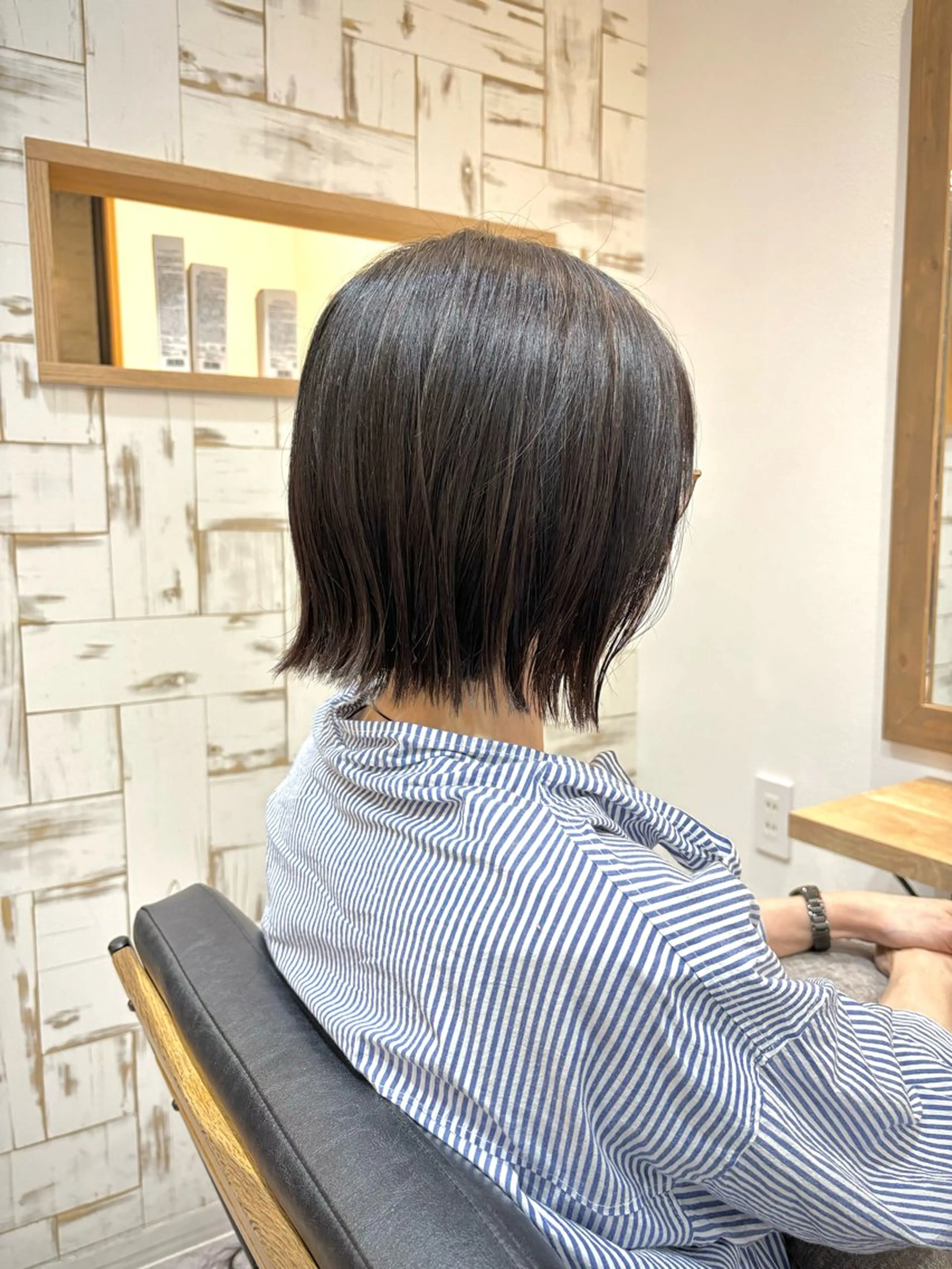 ミディアム ボブ 外ハネヘア hair garden off所属・【メンズ特化 】村斎　伶次のヘアスタイル