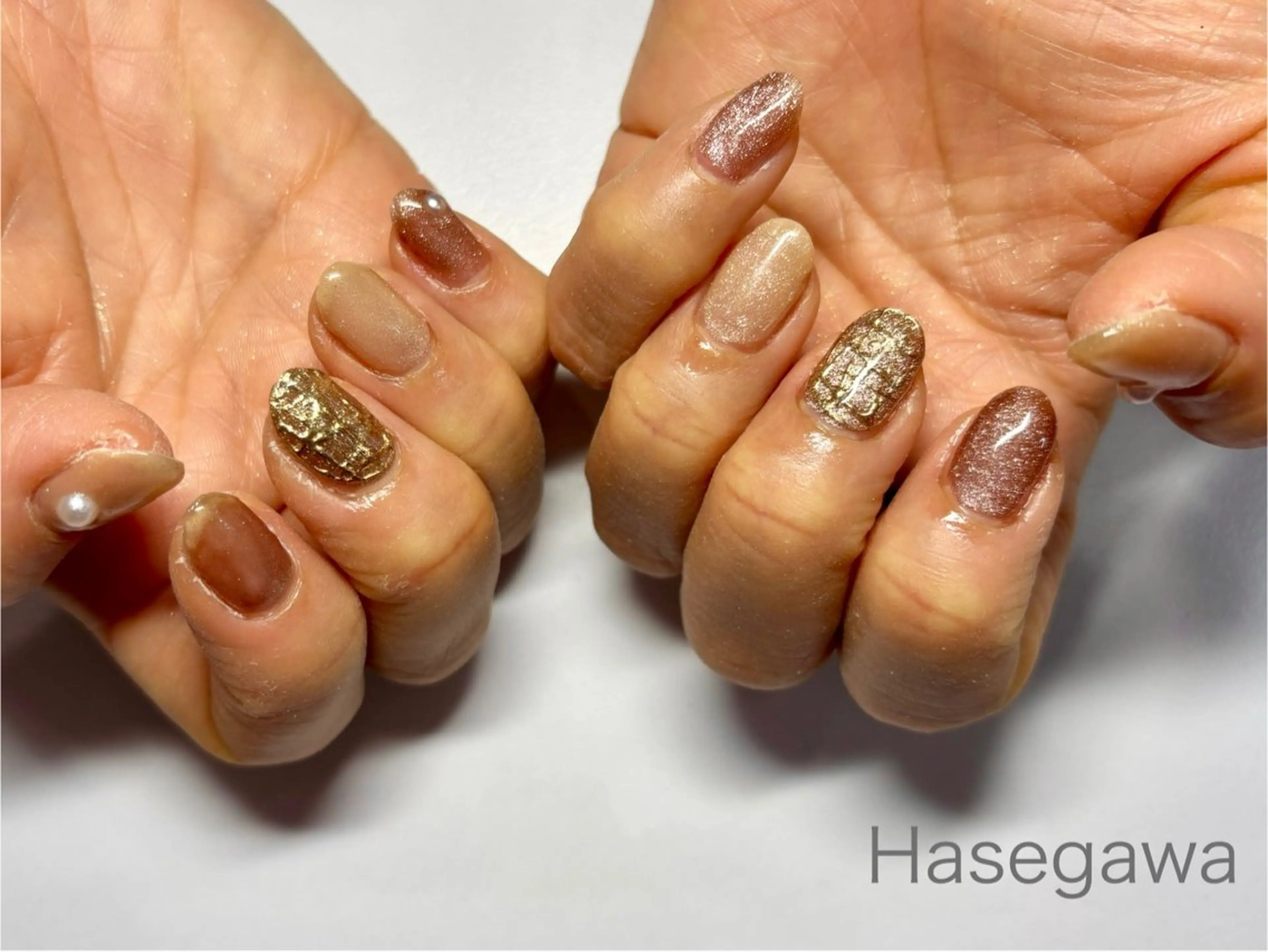 ネイル アートネイル マグネットネイル ミラーネイル ハンドネイル DROP所属・DROP 長谷川のネイルデザイン