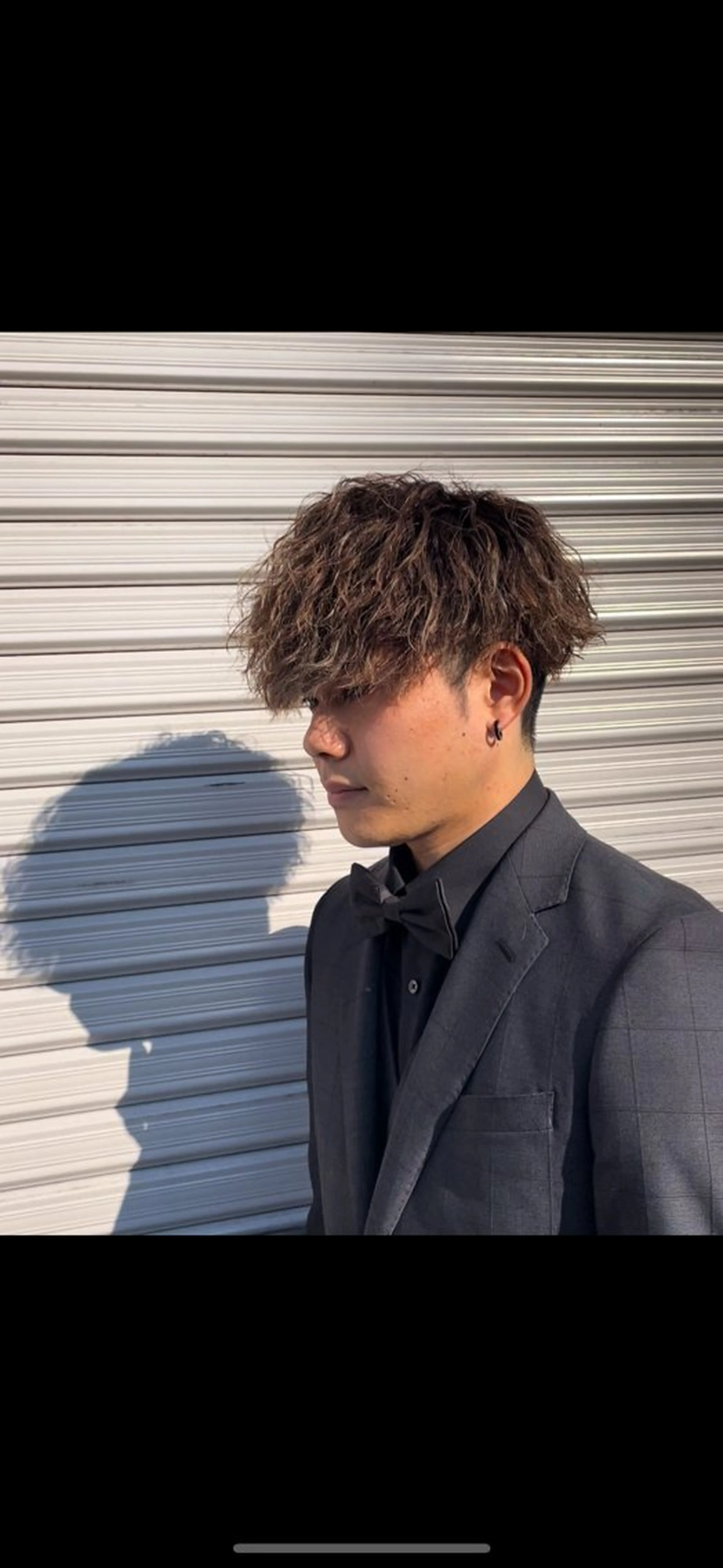 カラー パーマ メンズ メンズハイライト メンズパーマ ハイライトカラー 野村 朋生のヘアスタイル