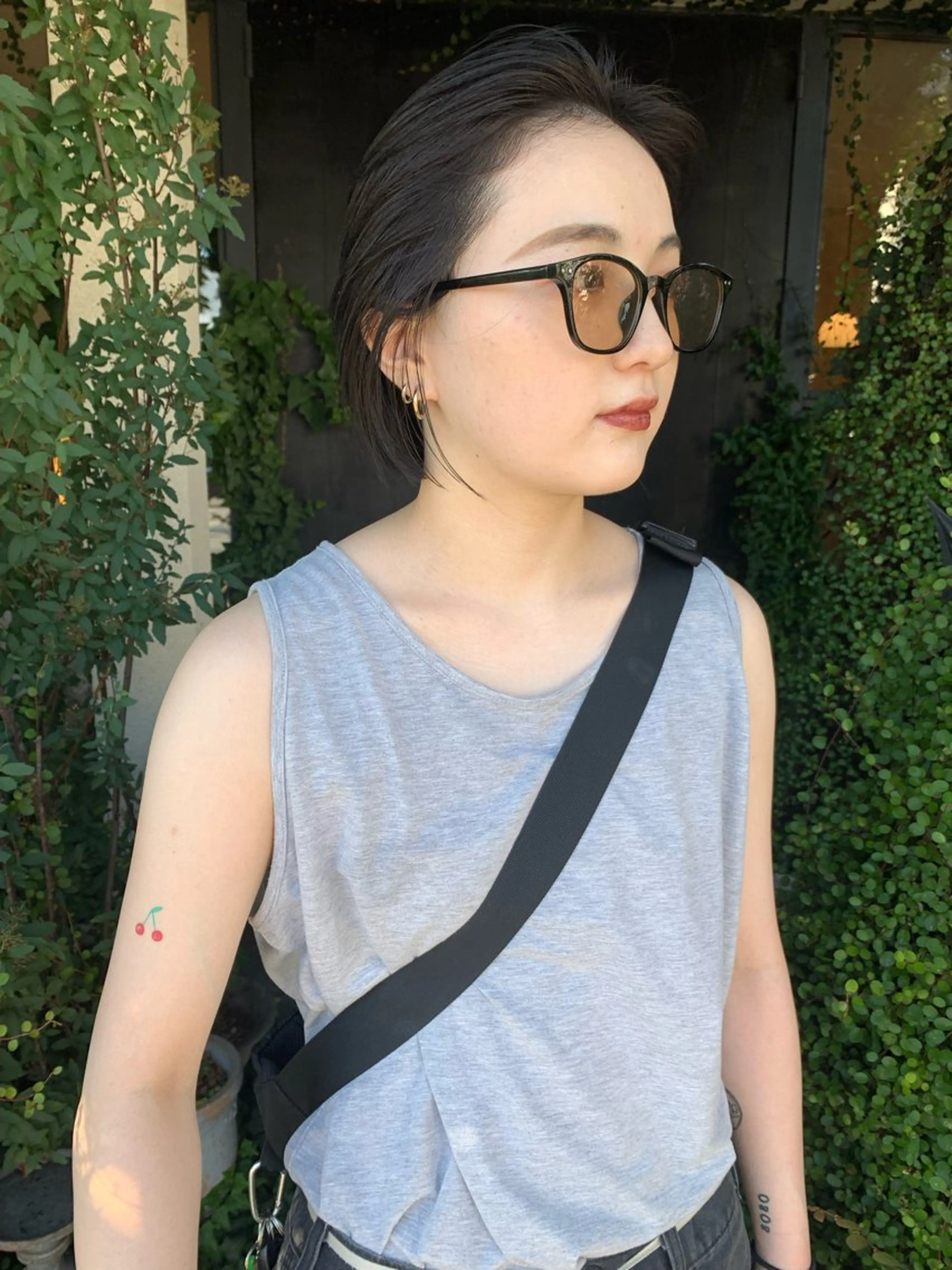 ショート カラー メンズ 切りっぱなしボブ ボブ ヘアカラー トリートメント 早川 豪のヘアスタイル
