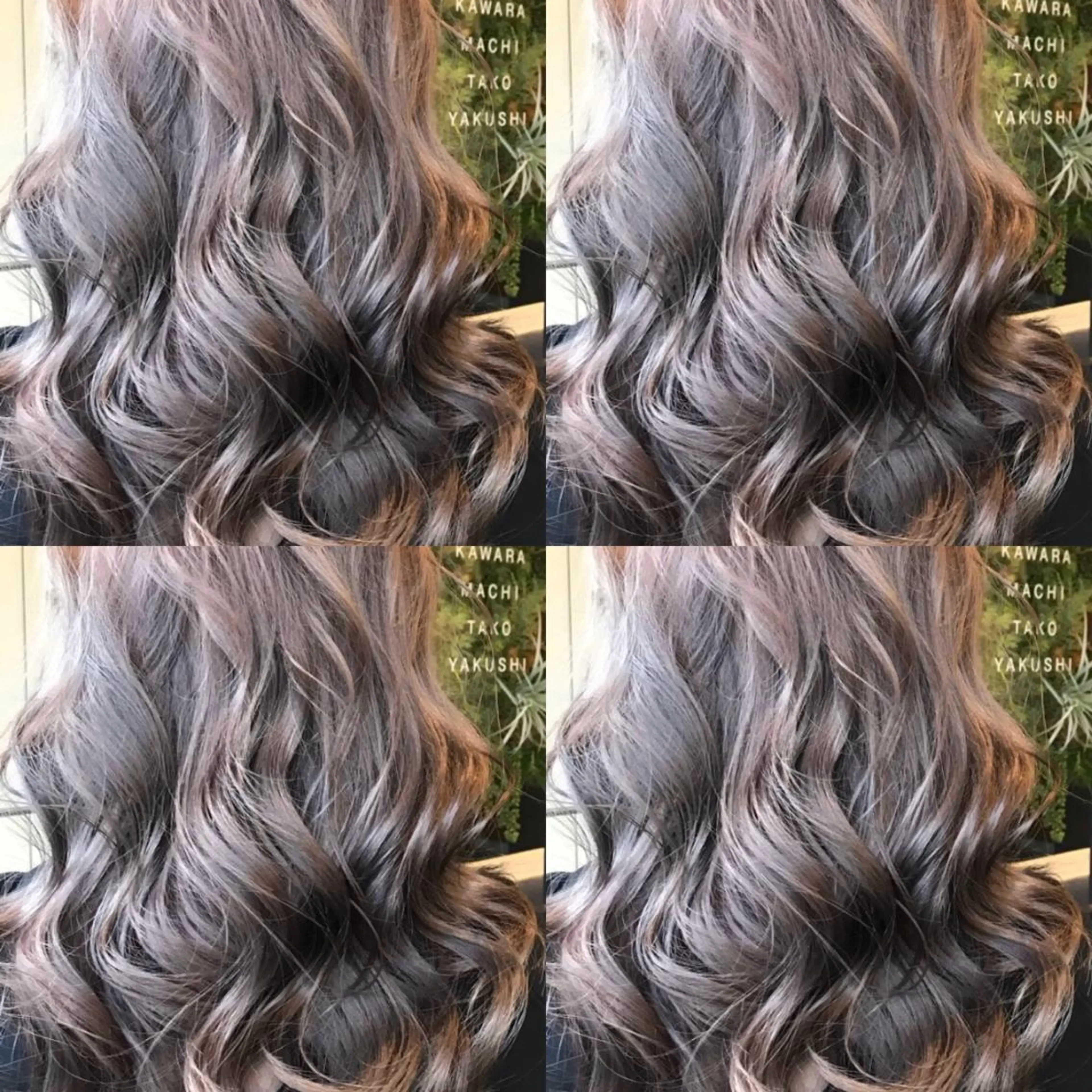 ロング カラー ヘアカラー Hanna by W_SALONのヘアスタイル