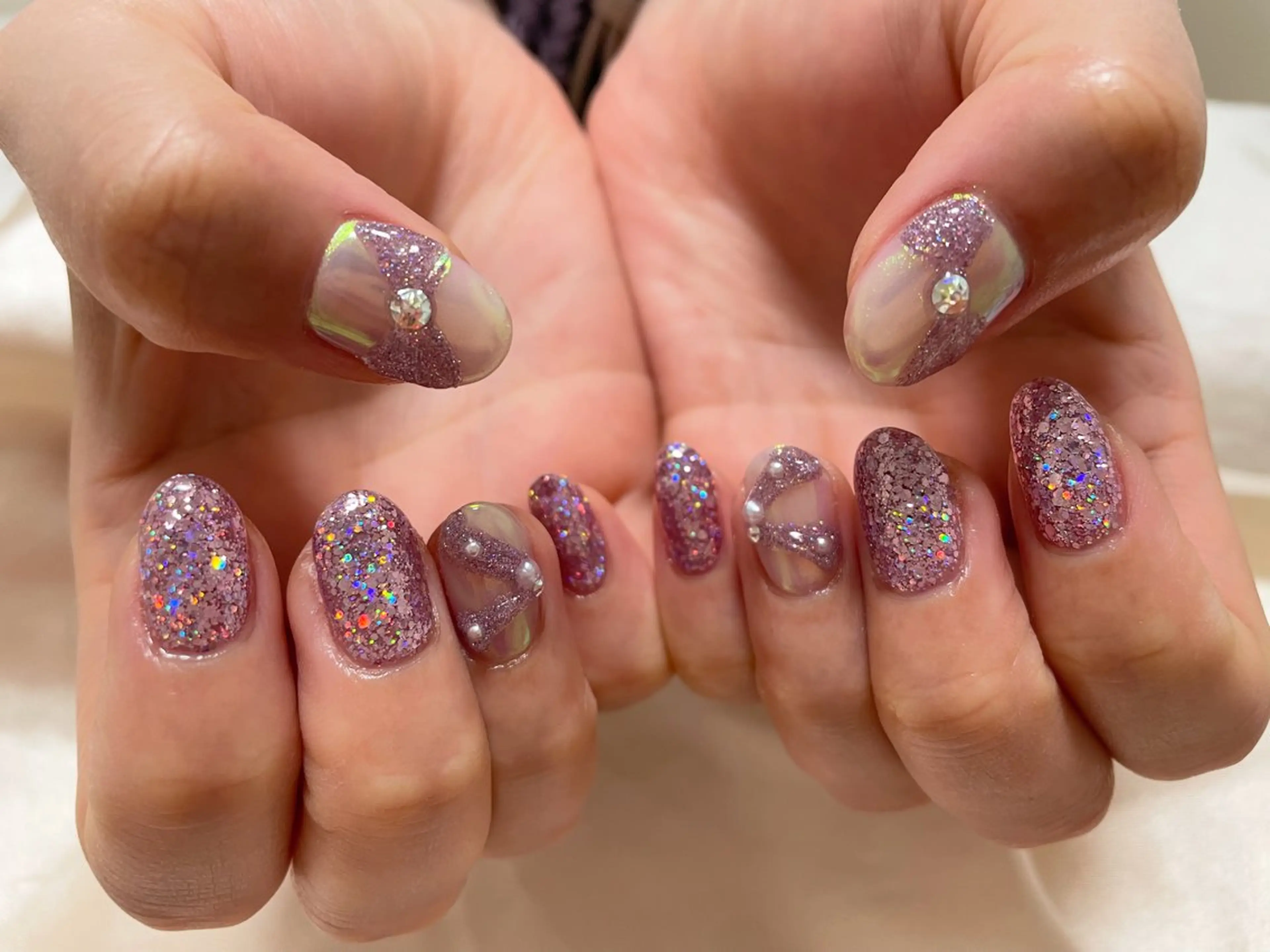 ネイル リボン nanal nailのネイルデザイン