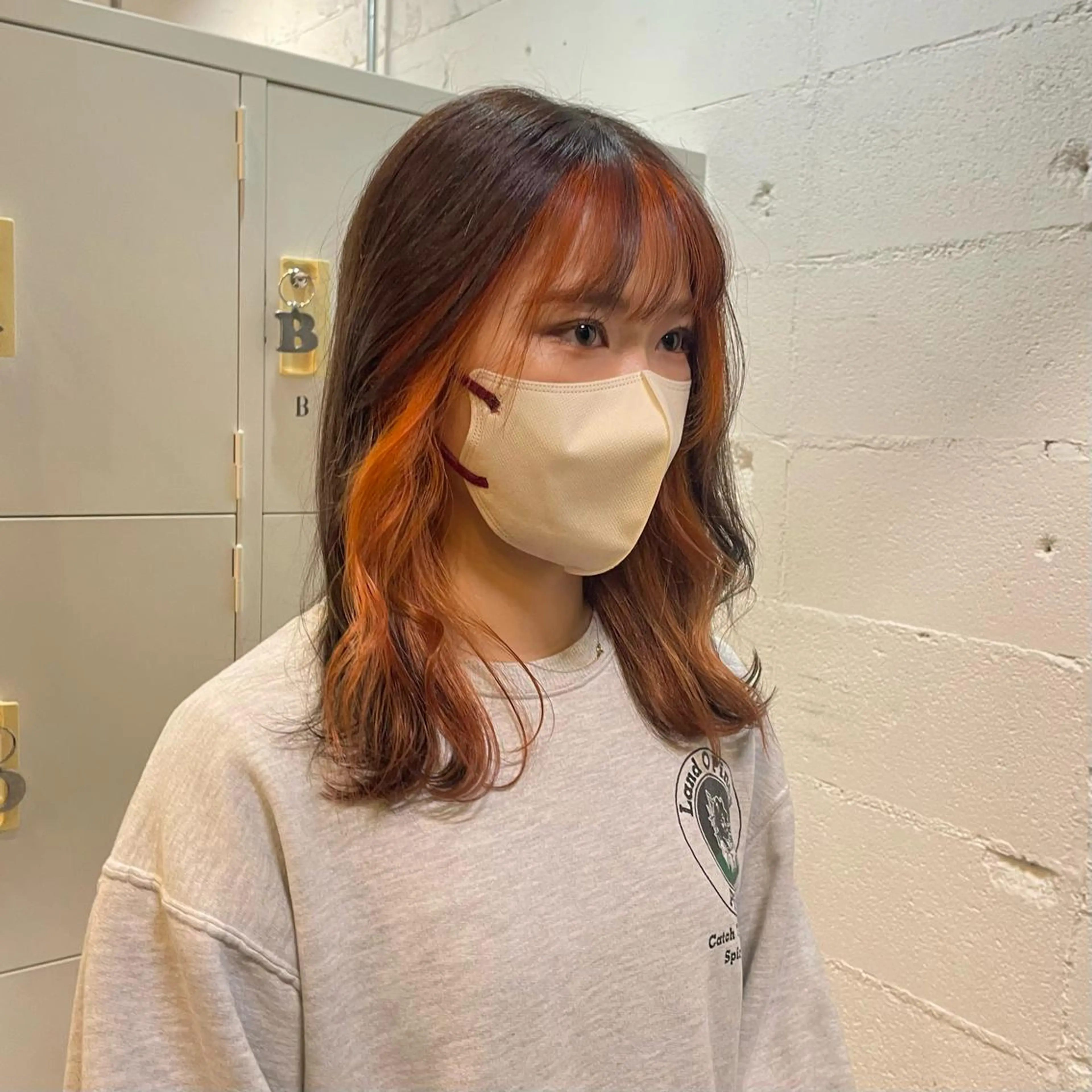 ミディアム カラー ヘアアレンジ ヘアカラー トリートメント 🎀ダブルカラーレイ ヤーyuuri🎀のヘアスタイル