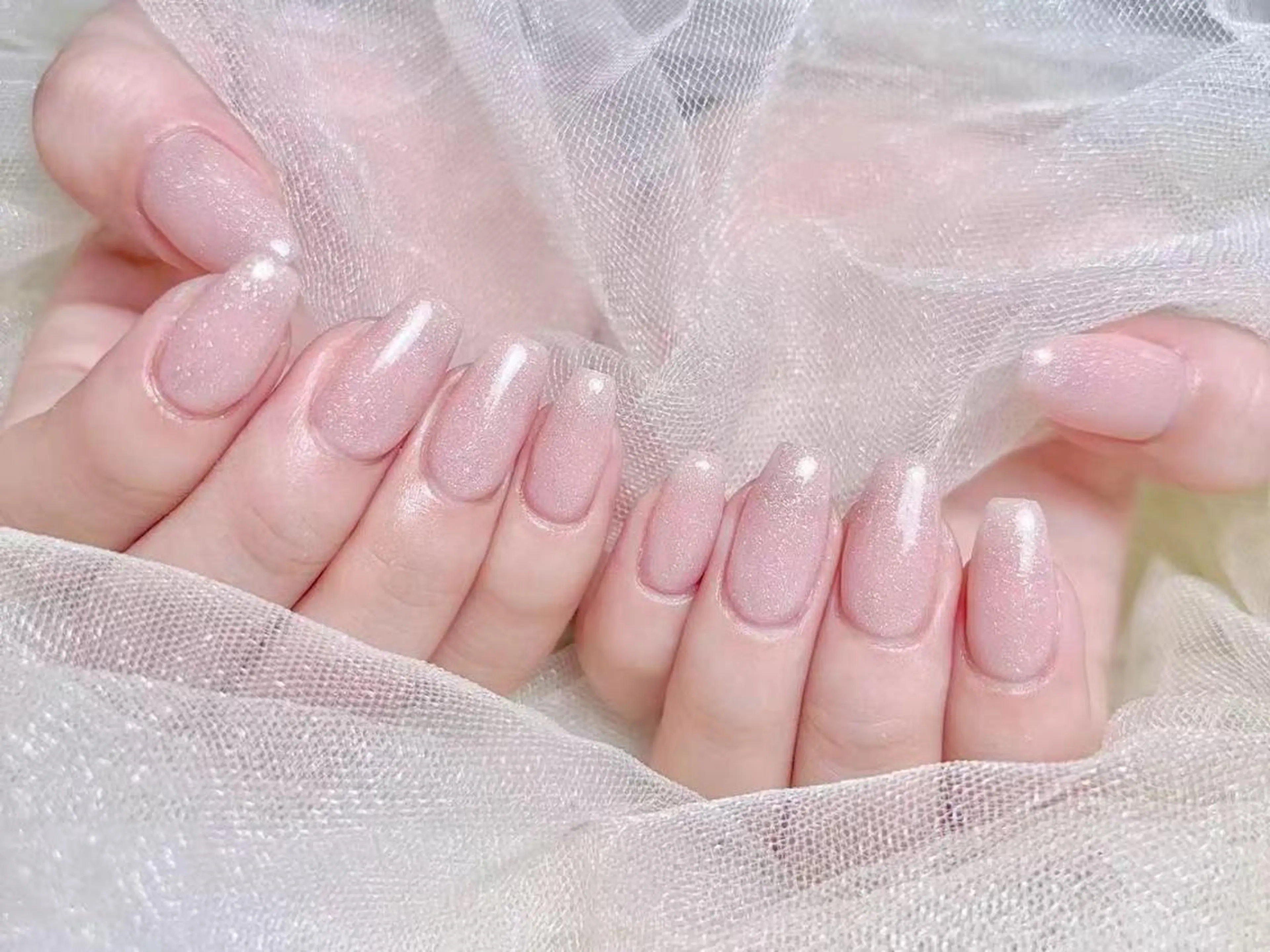 ネイル オーロラネイル チークネイル 長さ出し フットネイル フレンチネイル ハンドネイル ハンドケア Yuka 💎のネイルデザイン