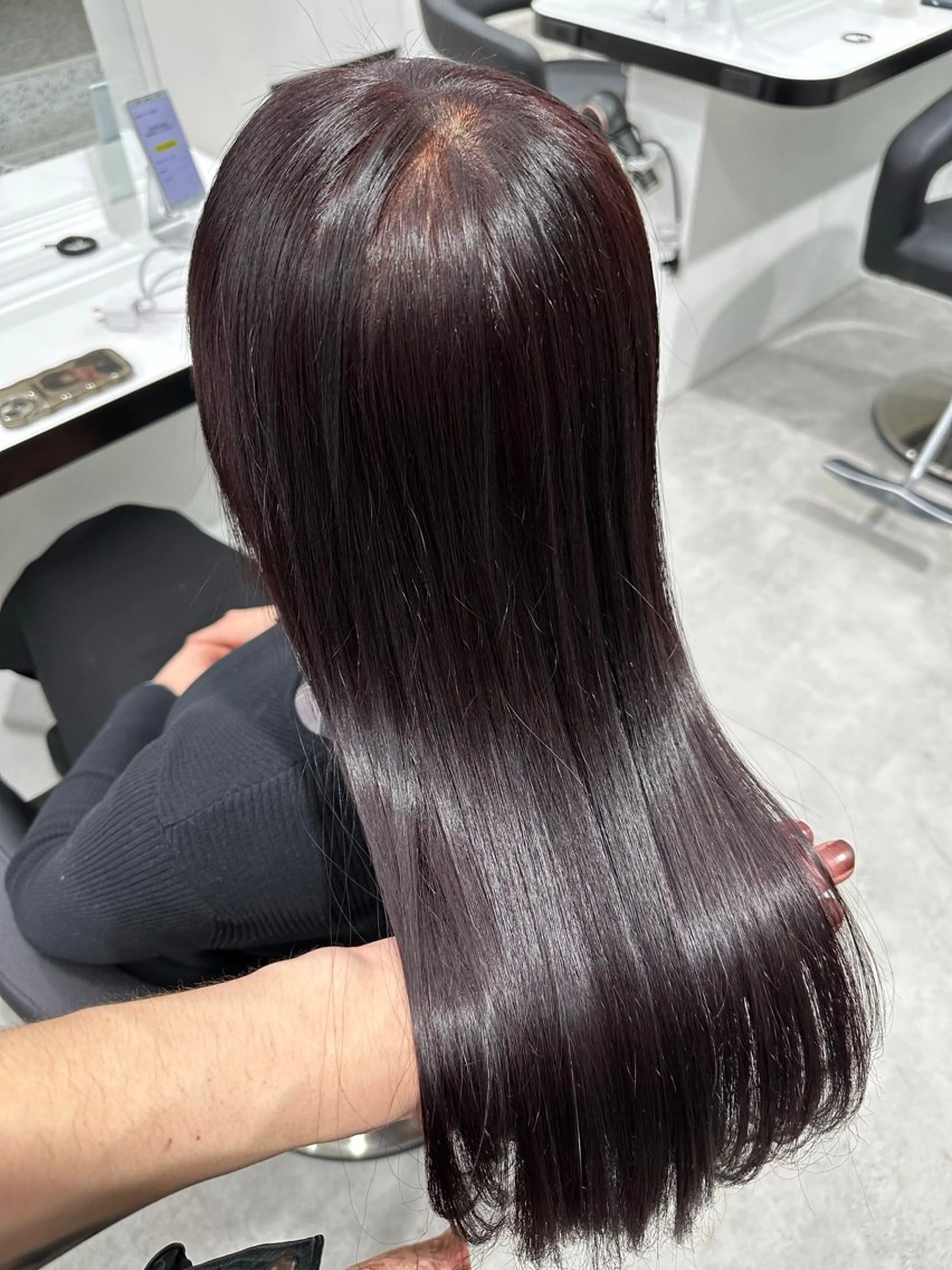 セミロング カラー カット ヘアカラー トリートメント 🍒ワイン系 ウルフカット🍒拓未のヘアスタイル
