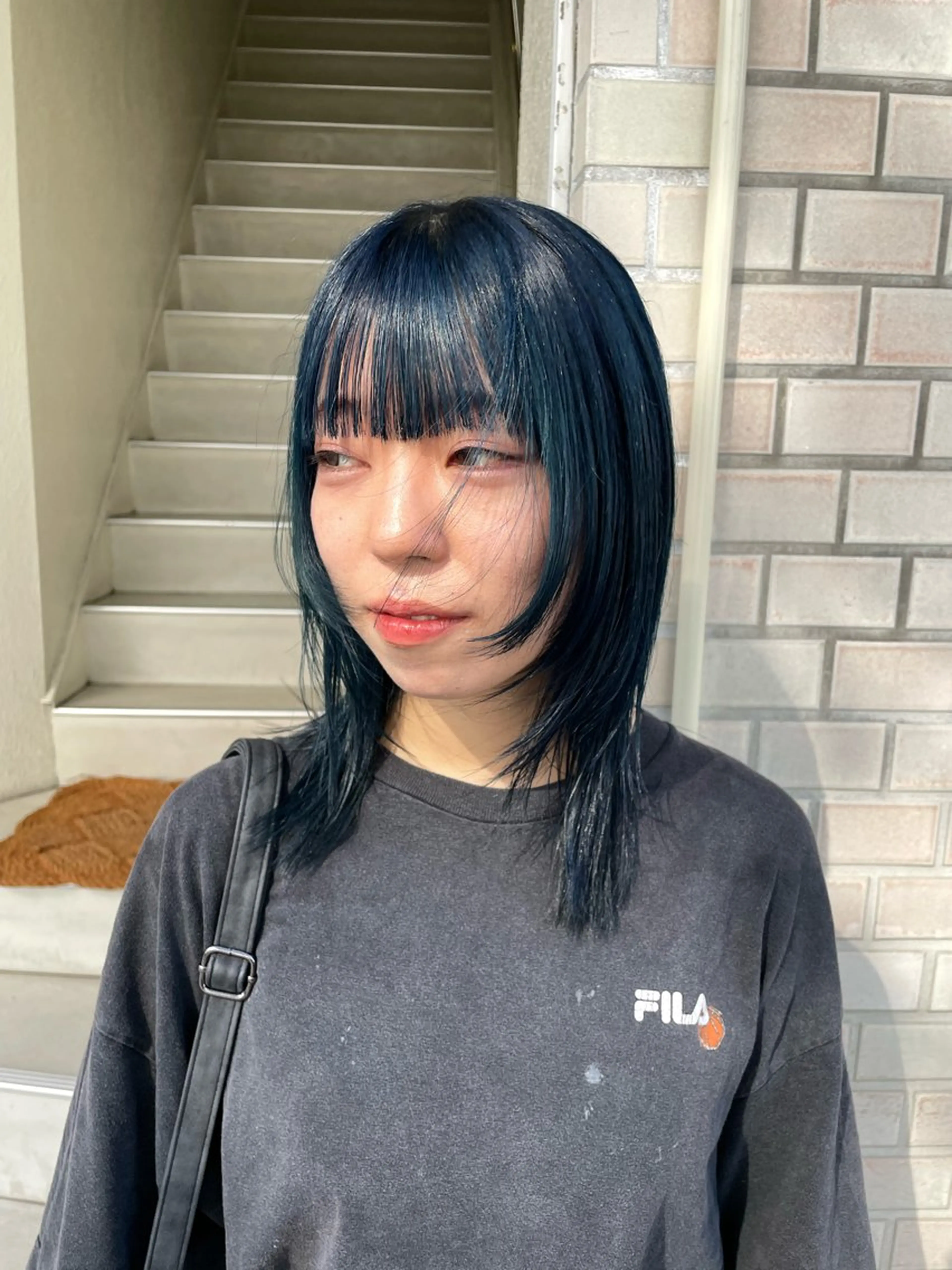 カラー ヘアカラー 仲田 野愛のヘアスタイル