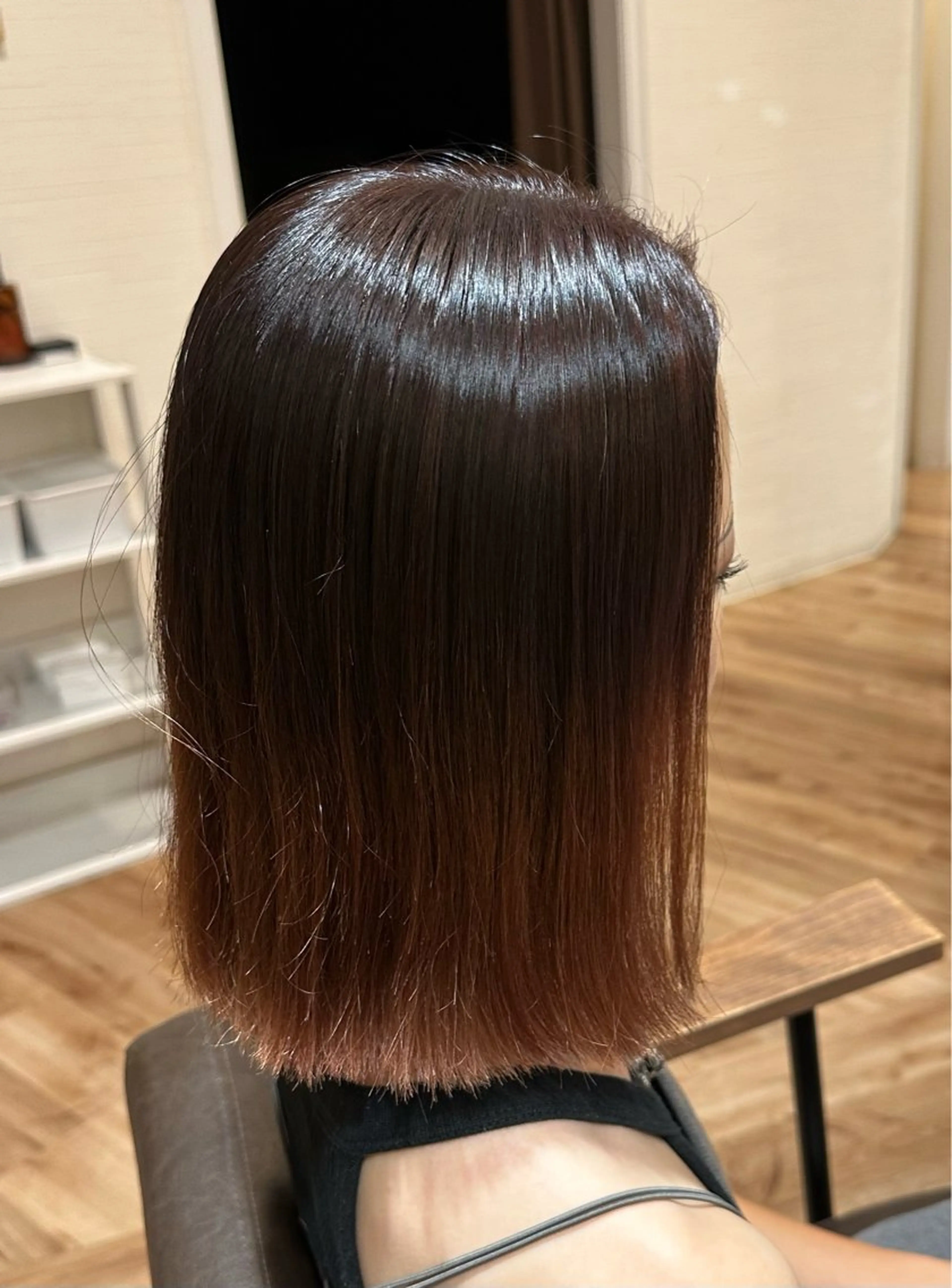 ミディアム 切りっぱなしボブ ボブ ヴィサージュ ディオ 柏モディ店(VISAGE dio)所属・ま いのヘアスタイル