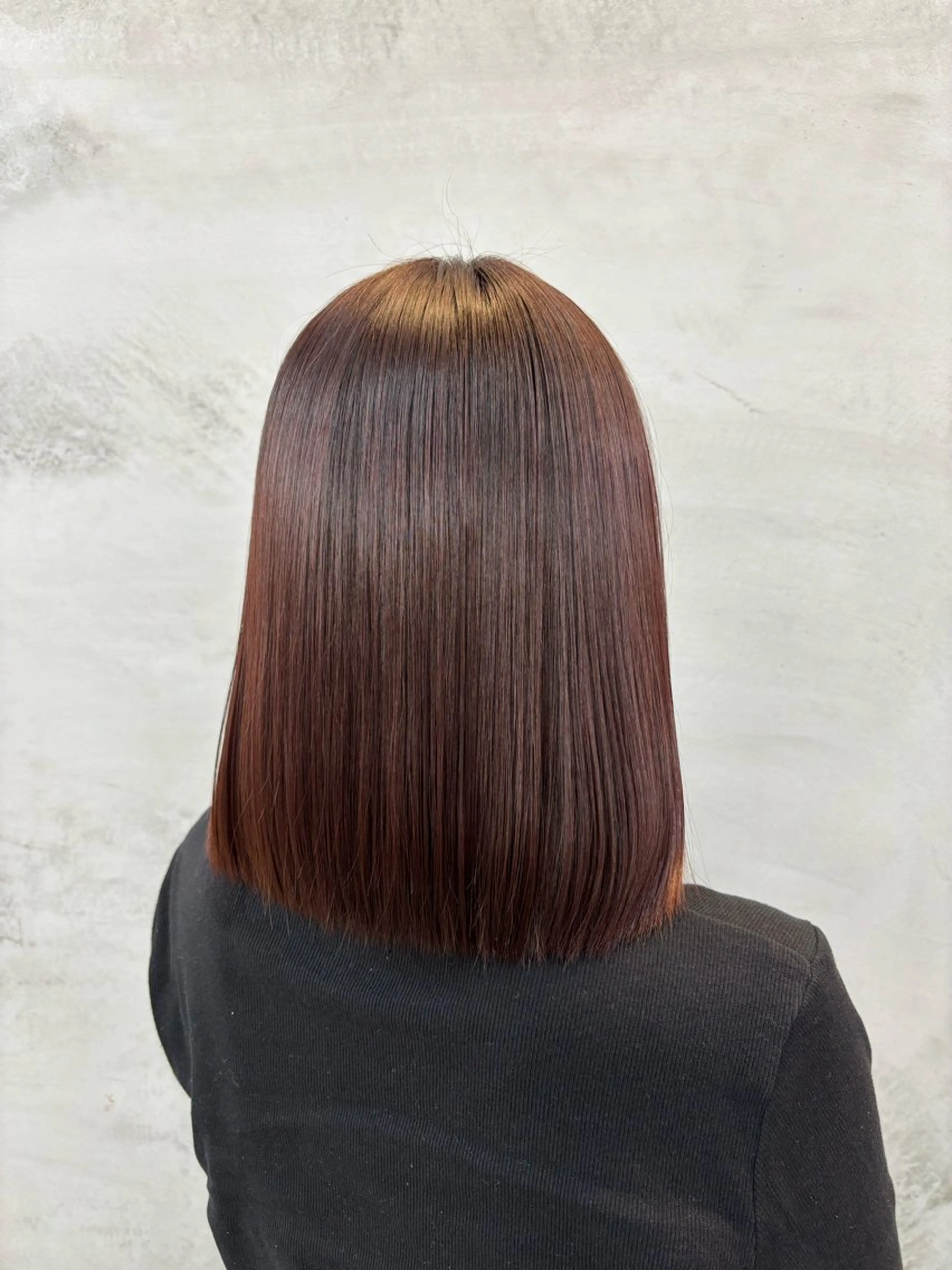 ミディアム カラー ブラウンカラー ピンクカラー ピンクブラウン 🌷艶感カラー🌷 富施　優花のヘアスタイル