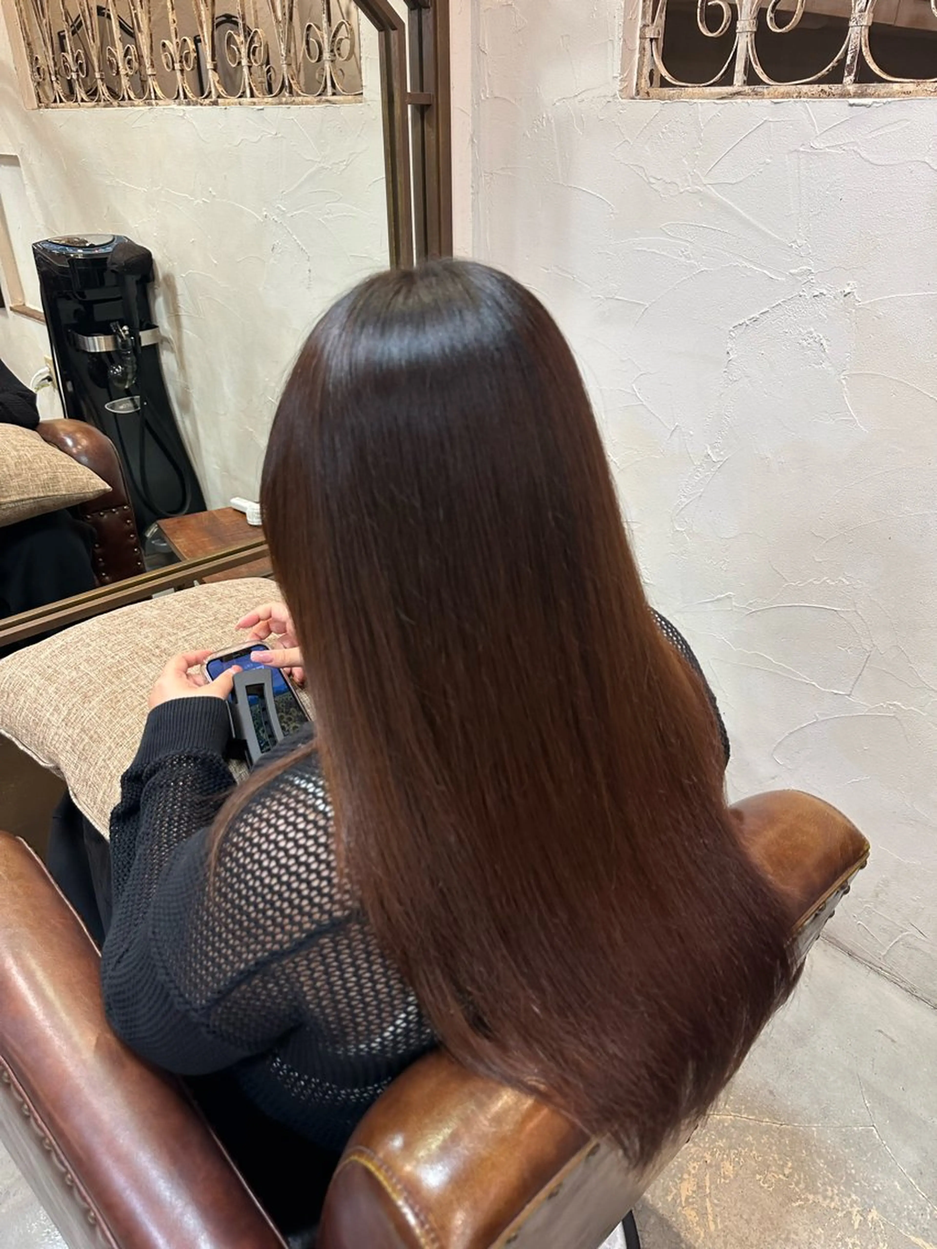 ロング カラー 縮毛矯正 YUU Belle 表参道のヘアスタイル