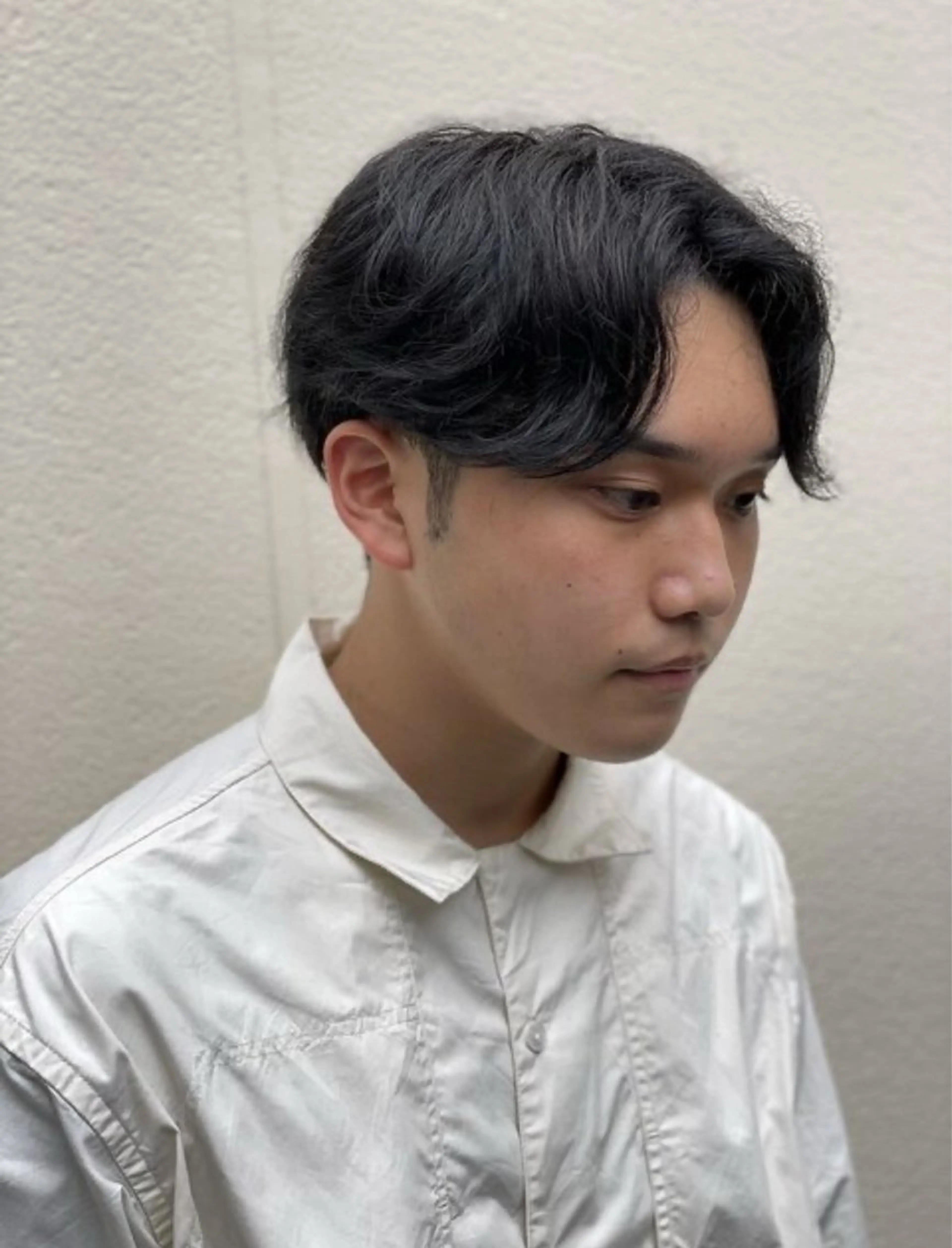 メンズカット+毛流れパーマの写真