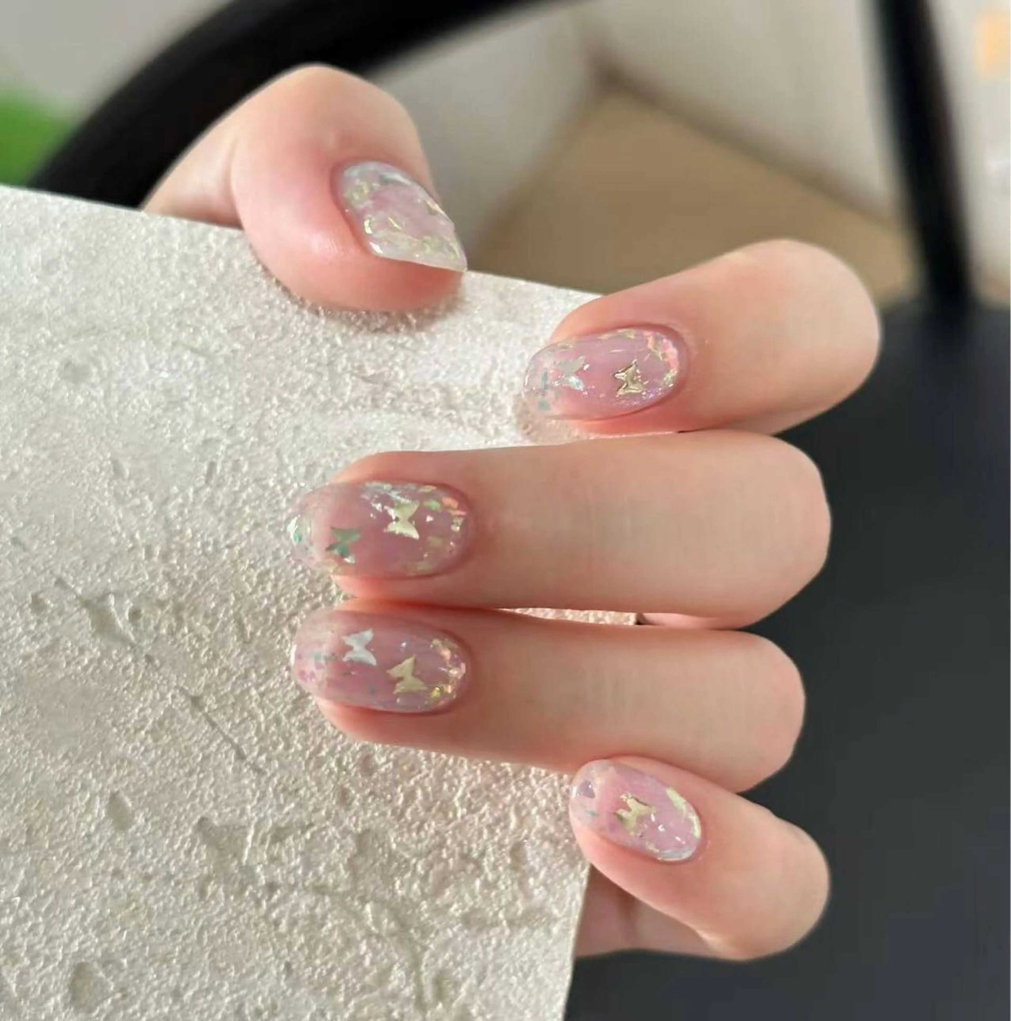 ネイル オーロラネイル フラワーネイル フットネイル フレンチネイル ジェルネイル ハンドネイル BabyYouMi nailのネイルデザイン