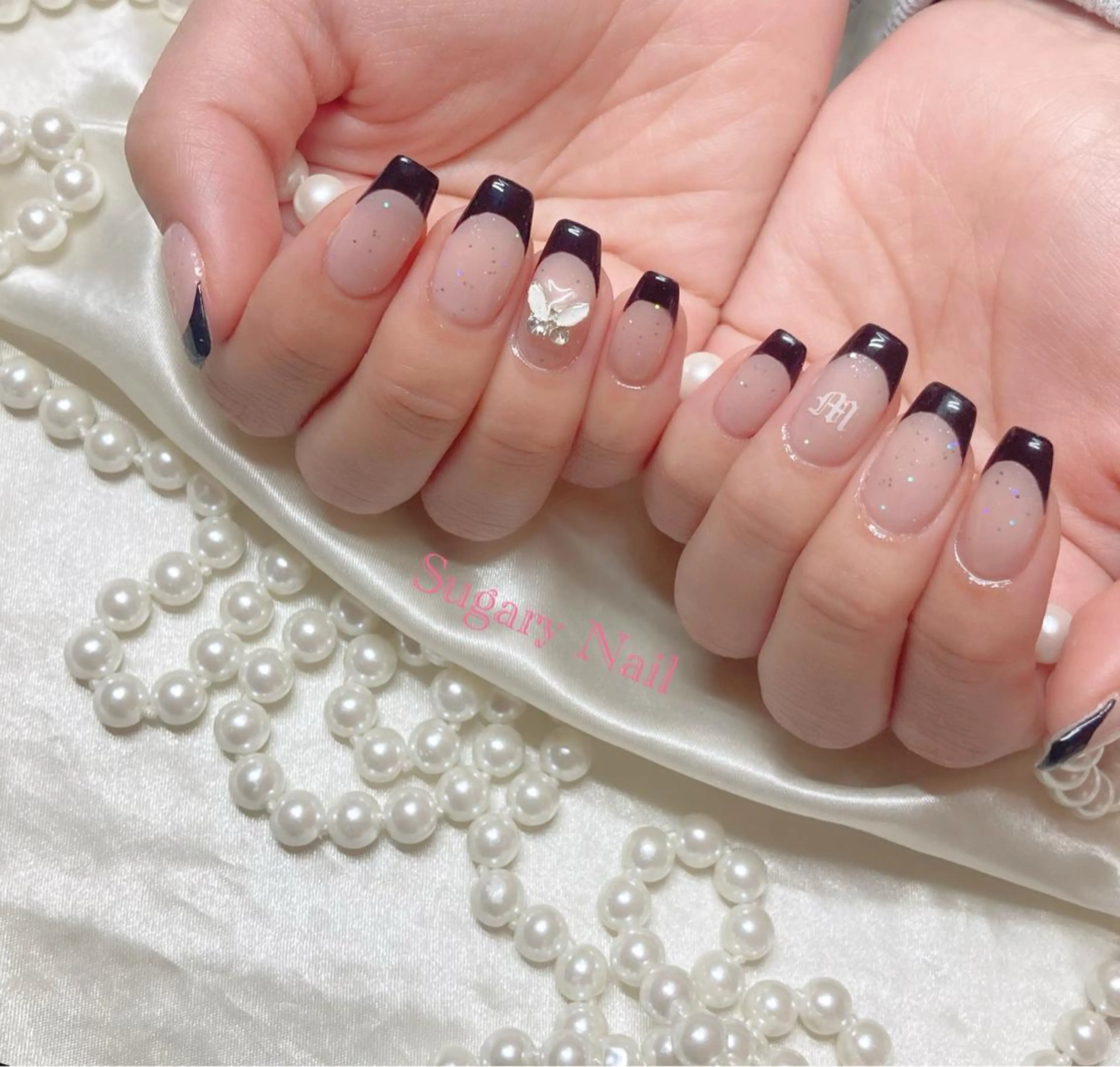 ネイル フレンチネイル ハンドネイル SugaryNail Rinaのネイルデザイン